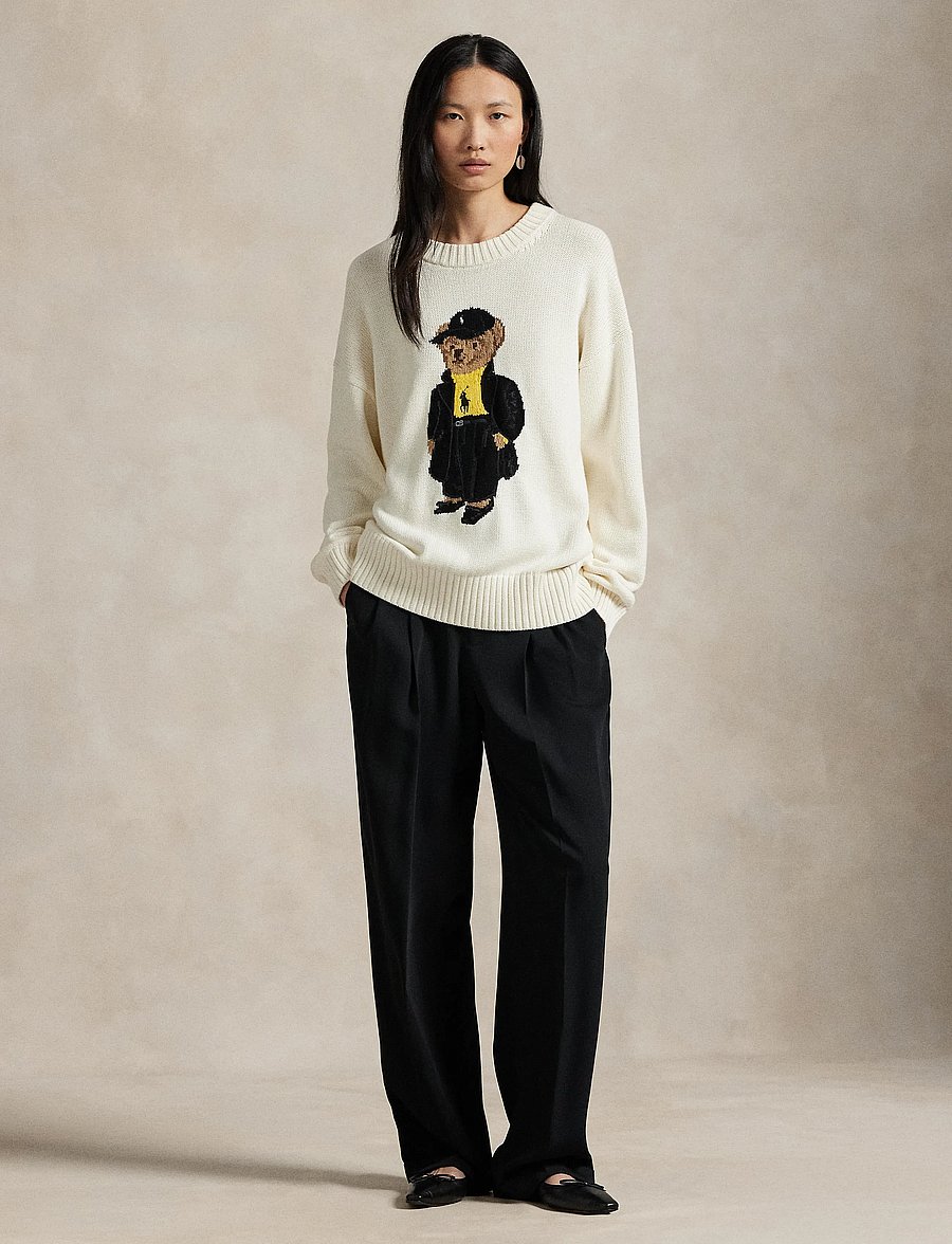 Polo Ralph Lauren - Polo Bear Cotton Crewneck Sweater - sviitrid - clubhouse cream m - 0