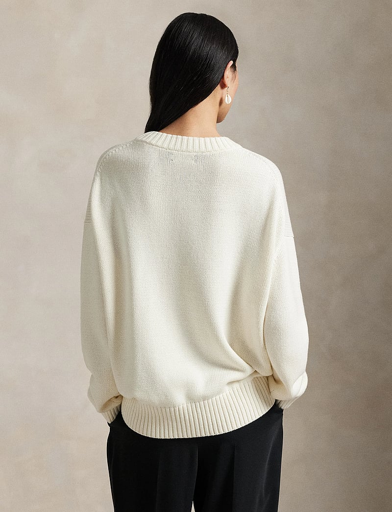 Polo Ralph Lauren - Polo Bear Cotton Crewneck Sweater - trøjer - clubhouse cream m - 2