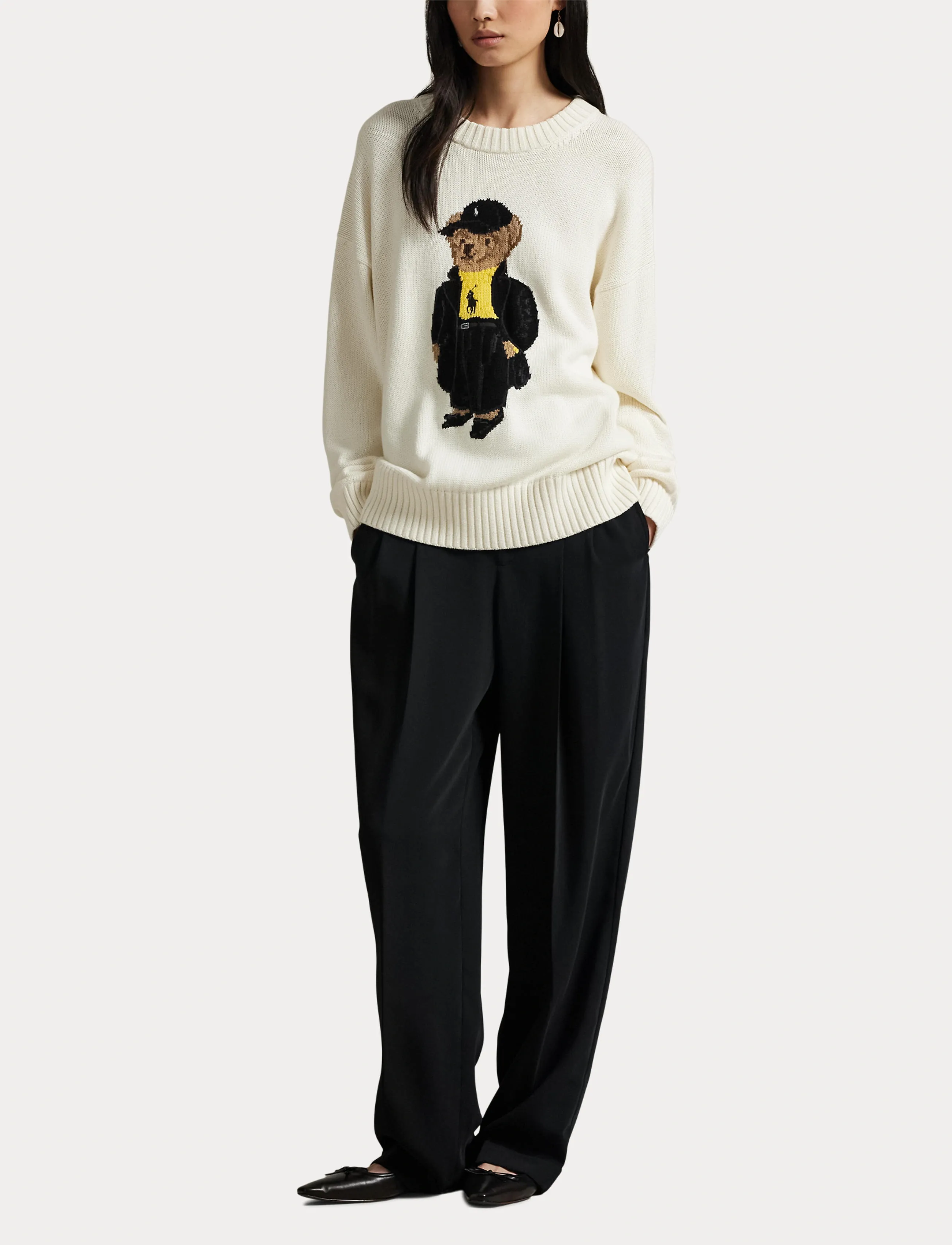Polo Ralph Lauren - Polo Bear Cotton Crewneck Sweater - sviitrid - clubhouse cream m - 4