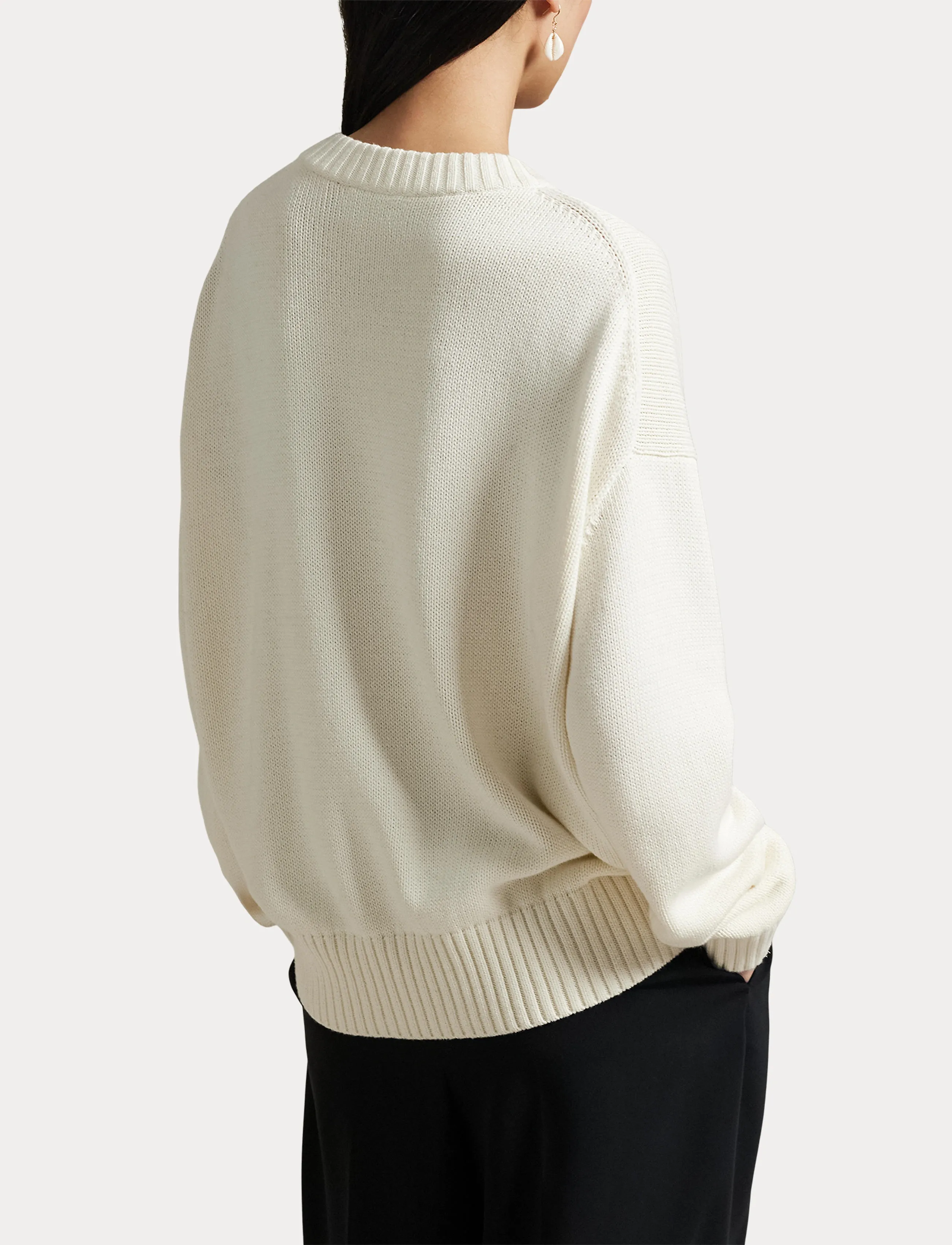 Polo Ralph Lauren Polo Bear Cotton Crewneck Sweater - Naistele - CLUBHOUSE CREAM M / cream