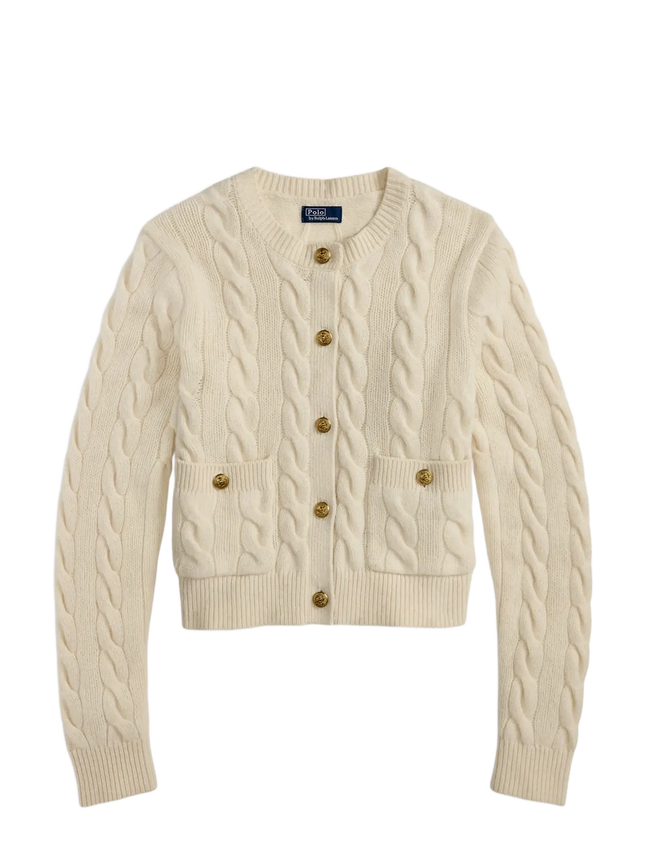 Polo Ralph Lauren 2/15 80-20 W/CS RWS-SWEATER-CARDIGAN - Strickmode - AUTHENTIC CREAM / cream