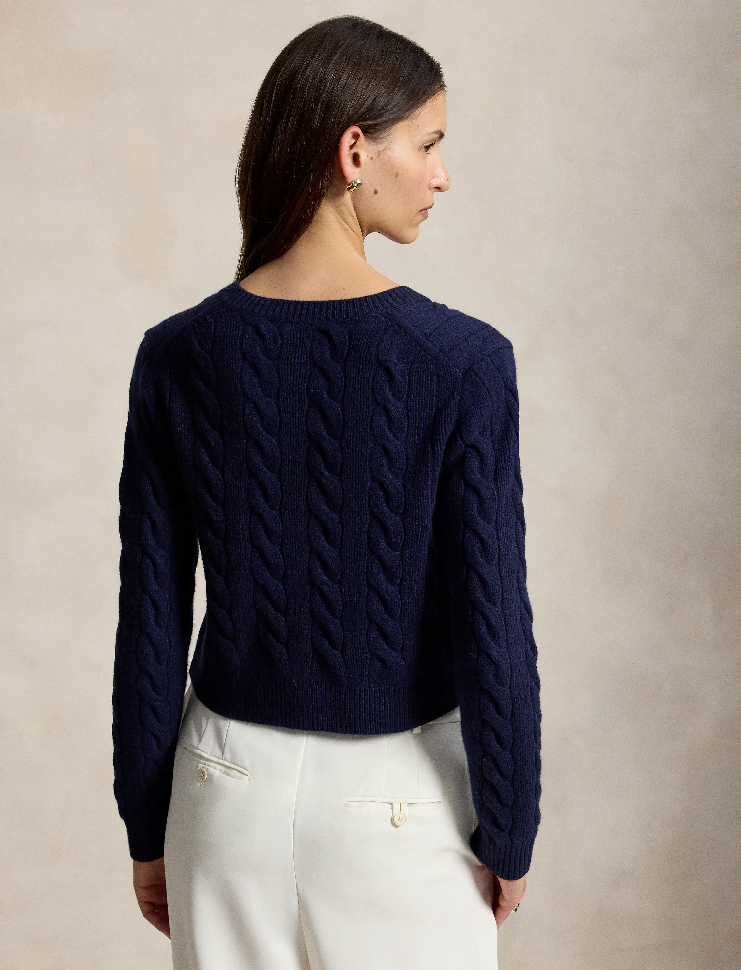 Polo Ralph Lauren - Cable Wool-Cashmere Cardigan - kashmir - hunter navy - 2