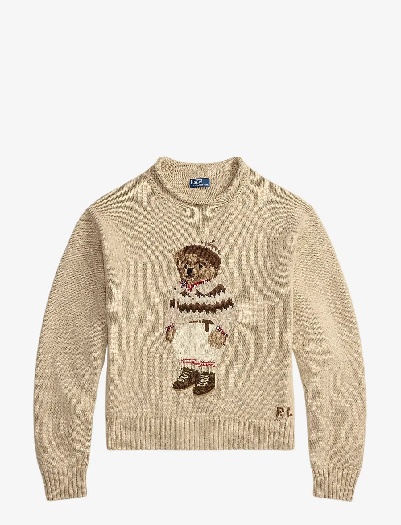 Polo Ralph Lauren - Polo Bear Rollneck Sweater - tröjor - dark almond marl - 1