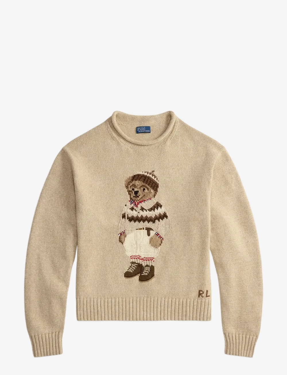 Polo Ralph Lauren - Polo Bear Rollneck Sweater - sweaters - dark almond marl - 1