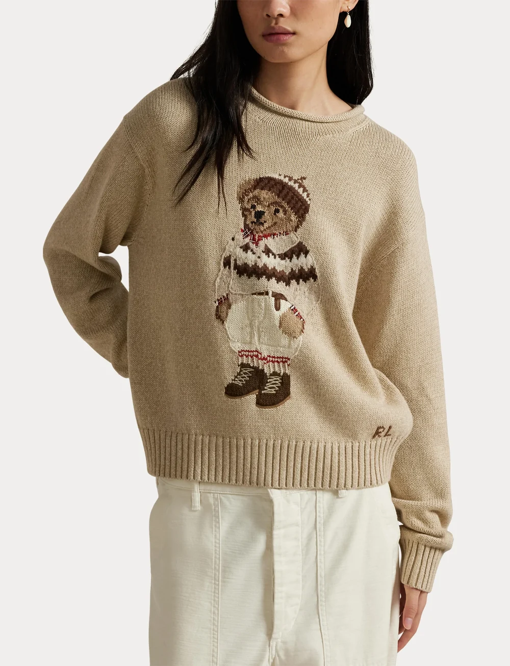 Polo Ralph Lauren - Polo Bear Rollneck Sweater - sweaters - dark almond marl - 5