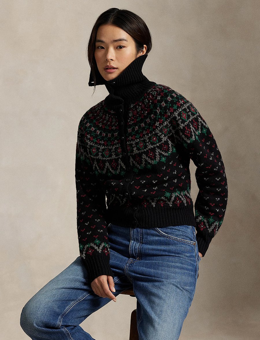 Polo Ralph Lauren - Fair Isle Wool-Blend Cardigan - polo black multi - 3