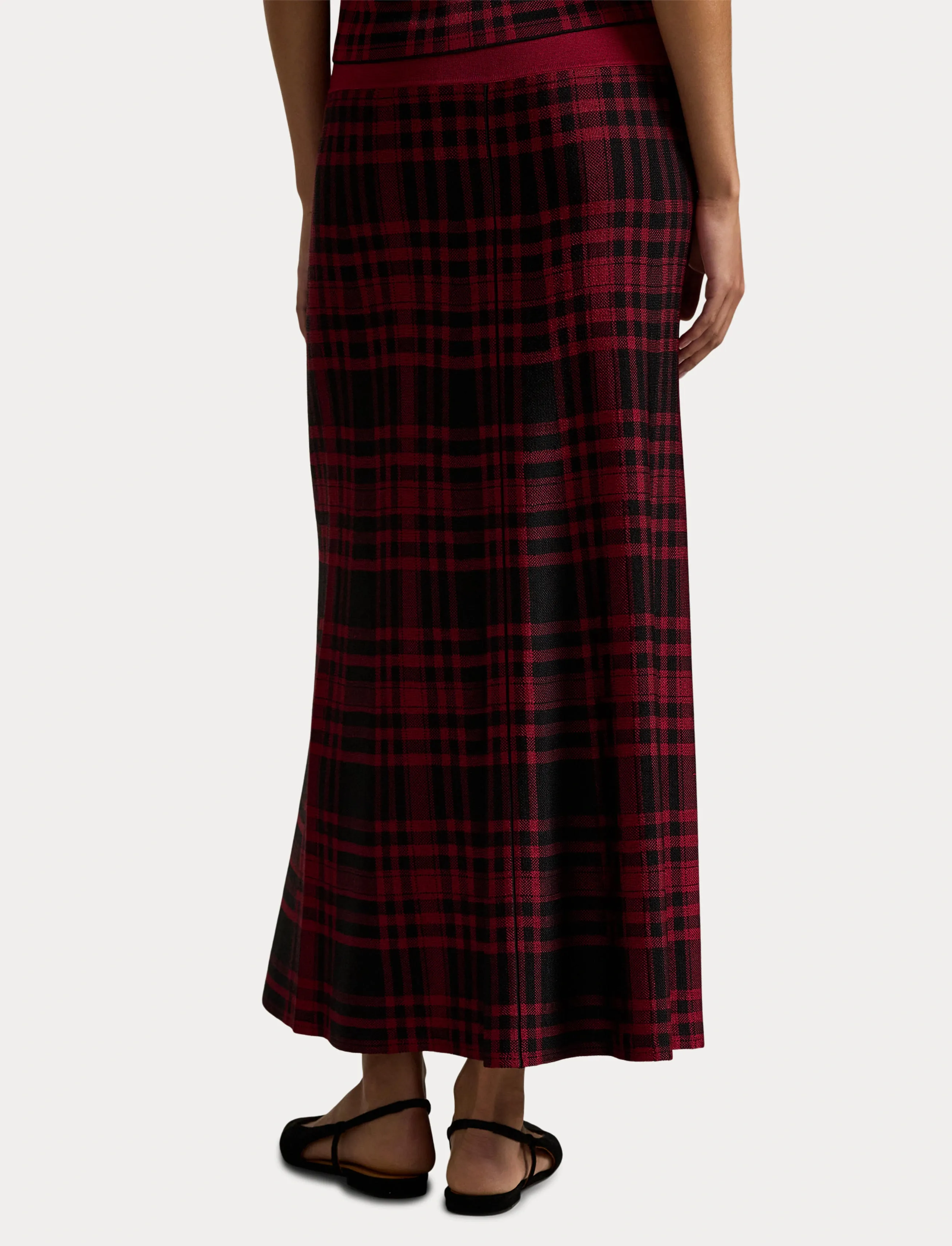 Polo Ralph Lauren Plaid Sweater Skirt midikjolar dam – bild 6
