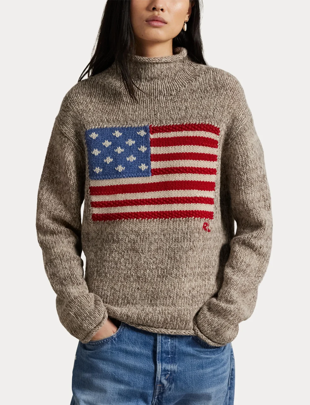 Polo Ralph Lauren - WOOL BLEND-SWEATER-PULLOVER - rullekraver - natural multi - 5