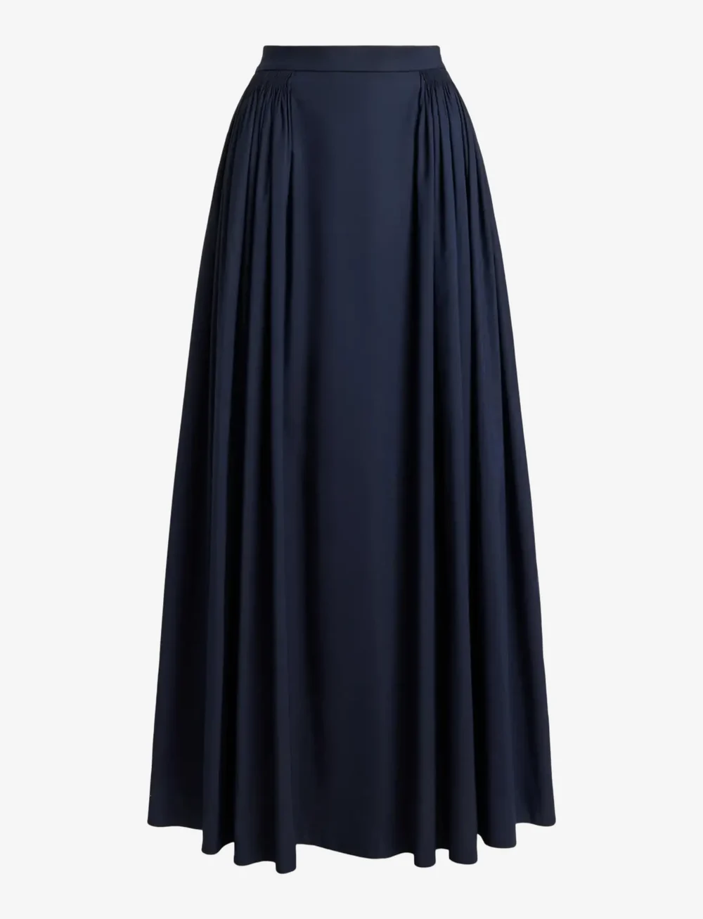 Polo Ralph Lauren - CTN SILK FAILLE-WVN-SKIRT - midi kjolar - hunter navy - 1