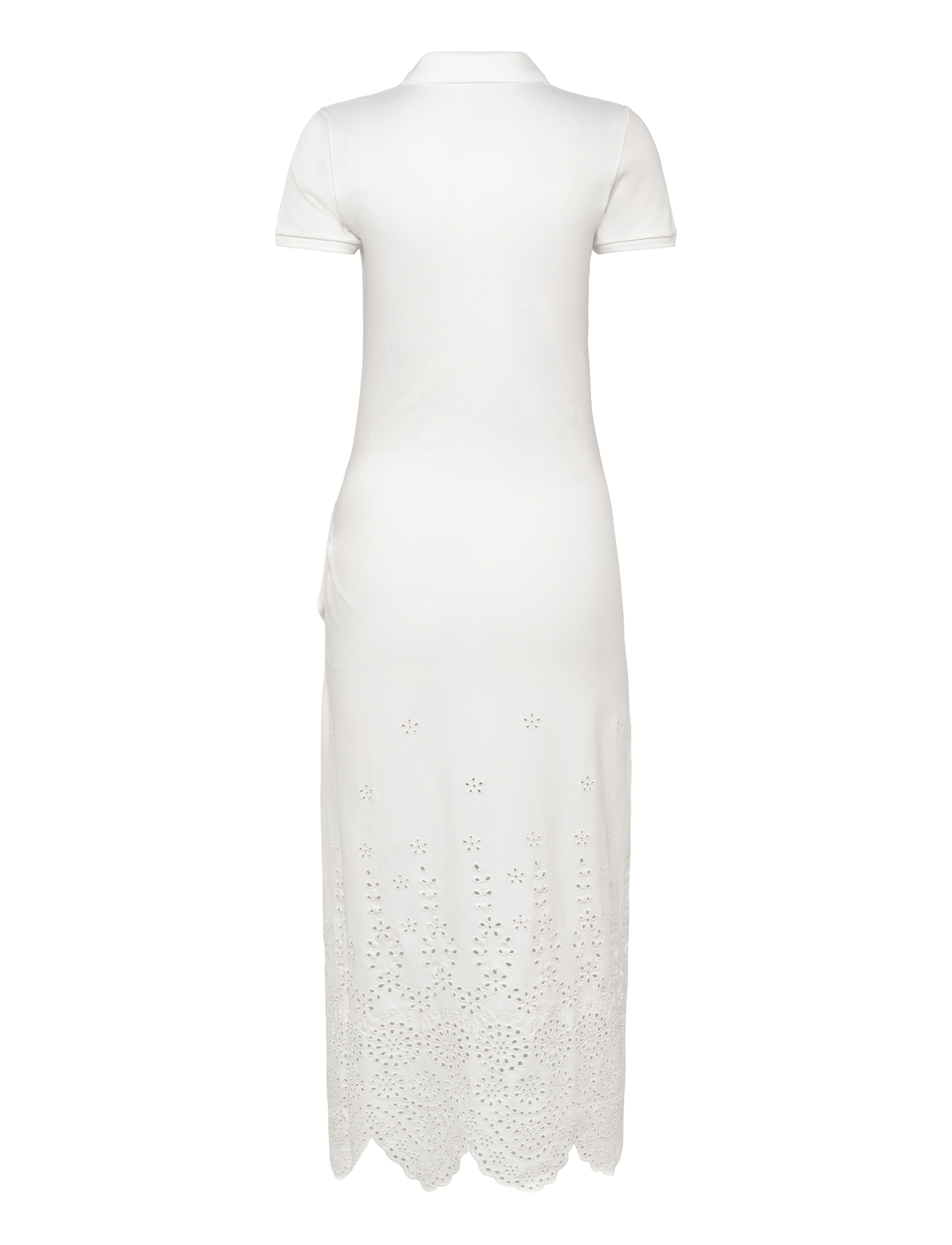 Polo Ralph Lauren - Eyelet Piqué Wrap Polo Dress - white - 1