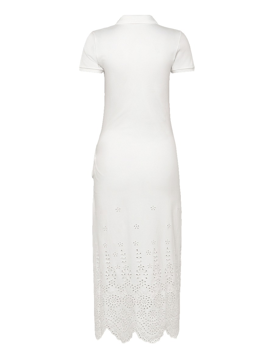 Polo Ralph Lauren - Eyelet Piqué Wrap Polo Dress - white - 1