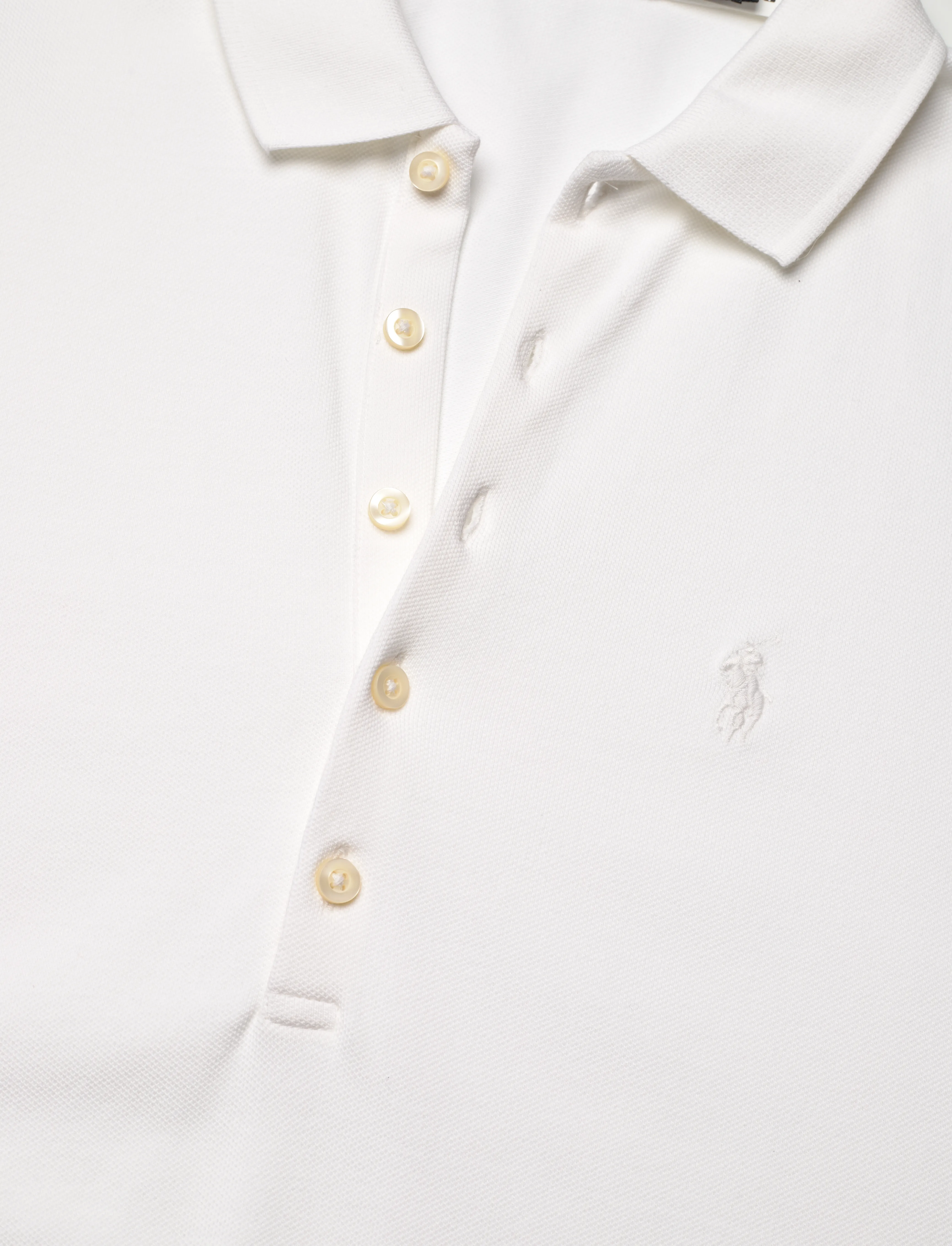 Polo Ralph Lauren - Eyelet Piqué Wrap Polo Dress - white - 2