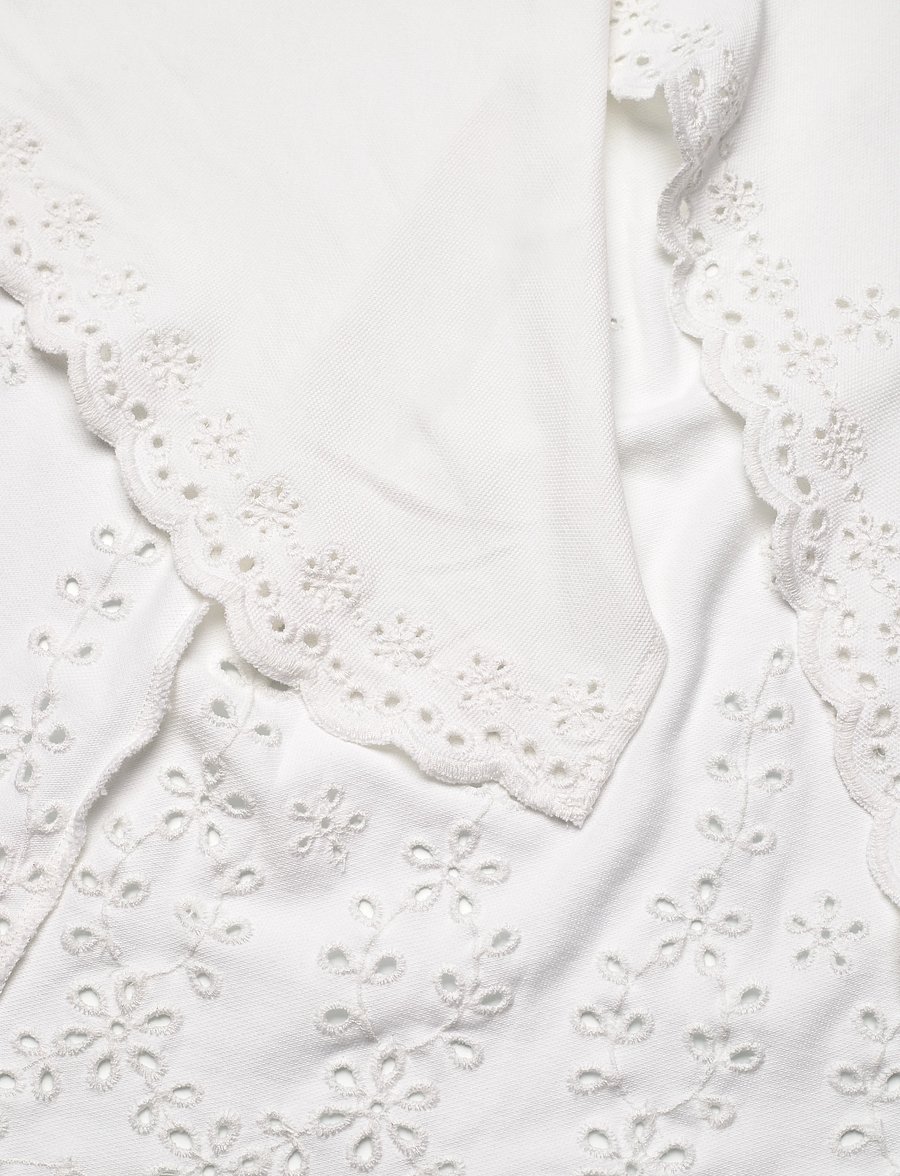 Polo Ralph Lauren - Eyelet Piqué Wrap Polo Dress - white - 3