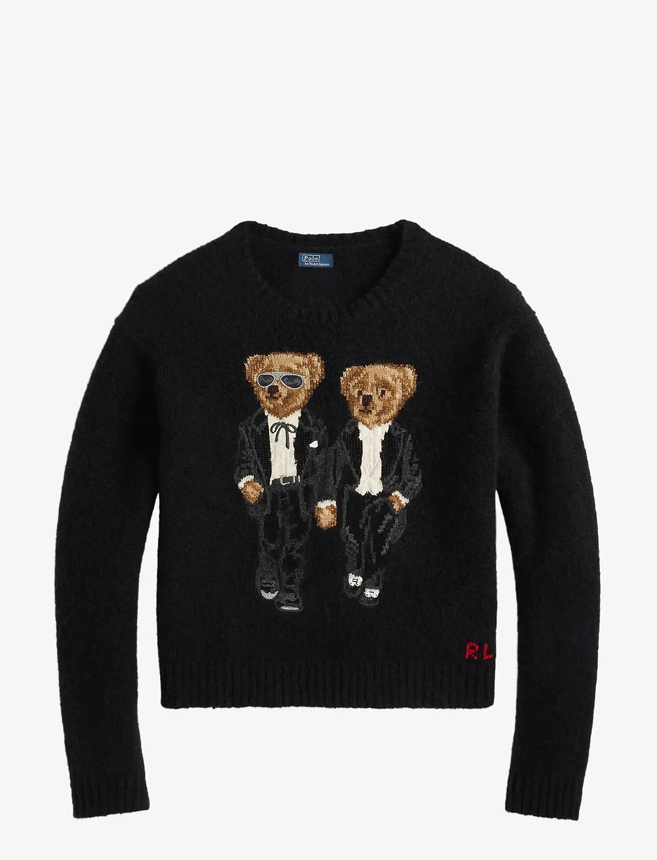 Polo Ralph Lauren - Ralph & Ricky Bear Crewneck Sweater - sweaters - polo black multi - 1