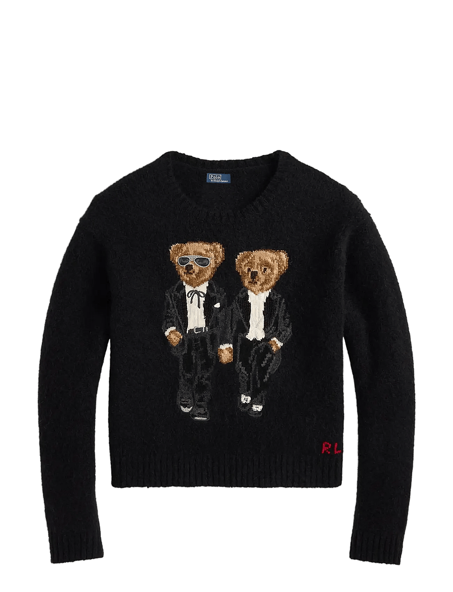 Polo Ralph Lauren - Ralph & Ricky Bear Crewneck Sweater - truien - polo black multi - 1