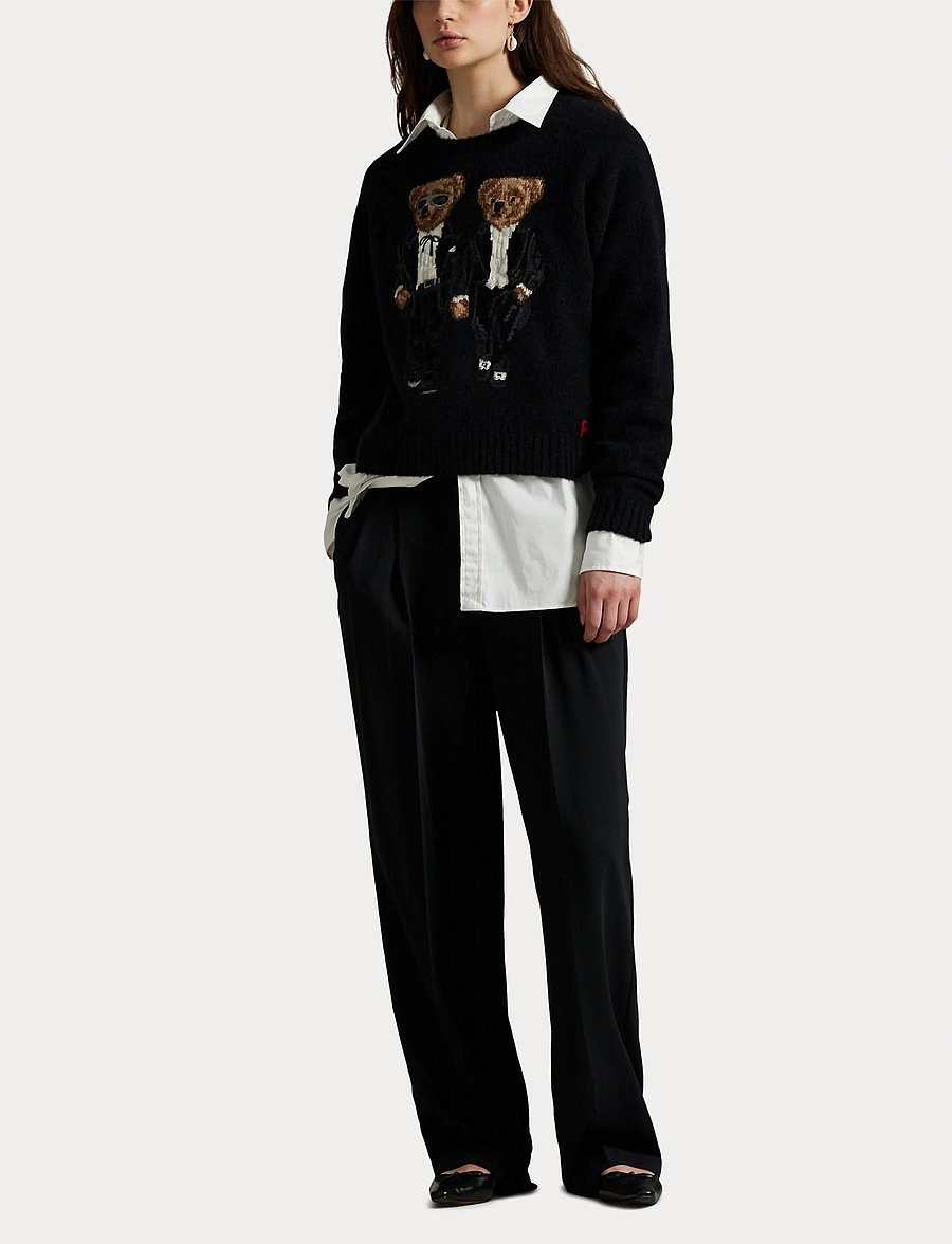 Polo Ralph Lauren - Ralph & Ricky Bear Crewneck Sweater - truien - polo black multi - 4