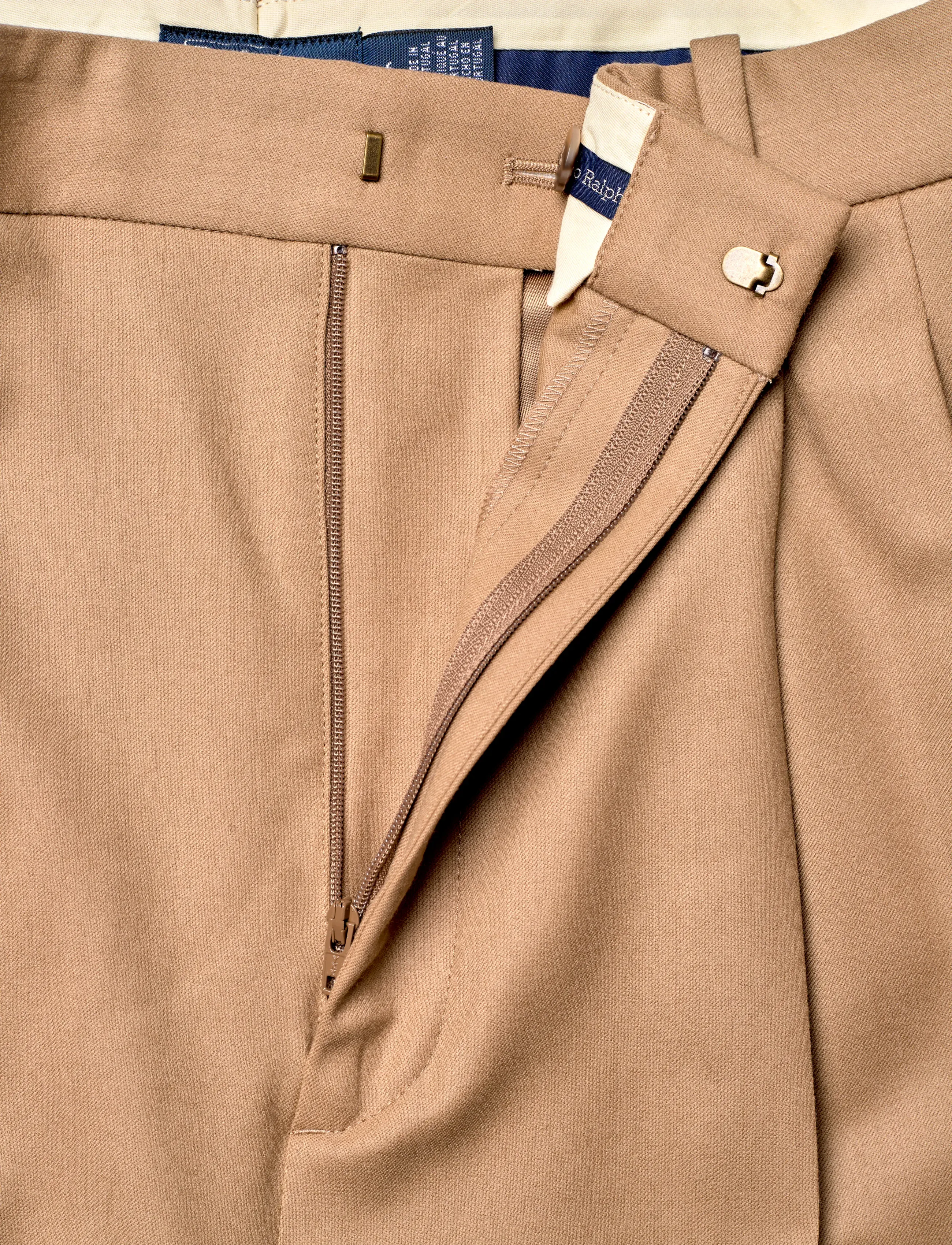Polo Ralph Lauren - 2/90 STRTCH WL FL-WVN-PANTS - pantalons habillés - camel - 3
