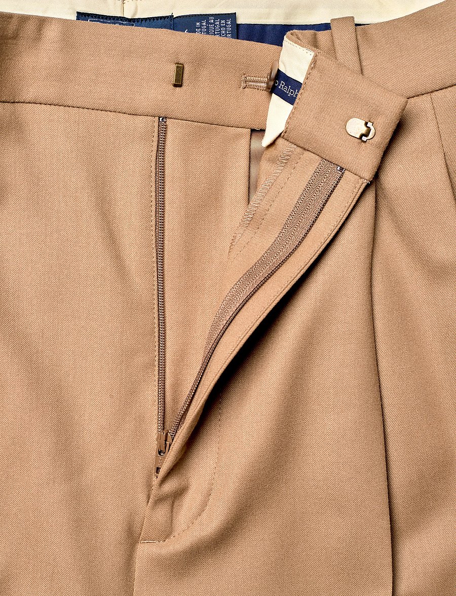 Polo Ralph Lauren - 2/90 STRTCH WL FL-WVN-PANTS - anzugshosen - camel - 3