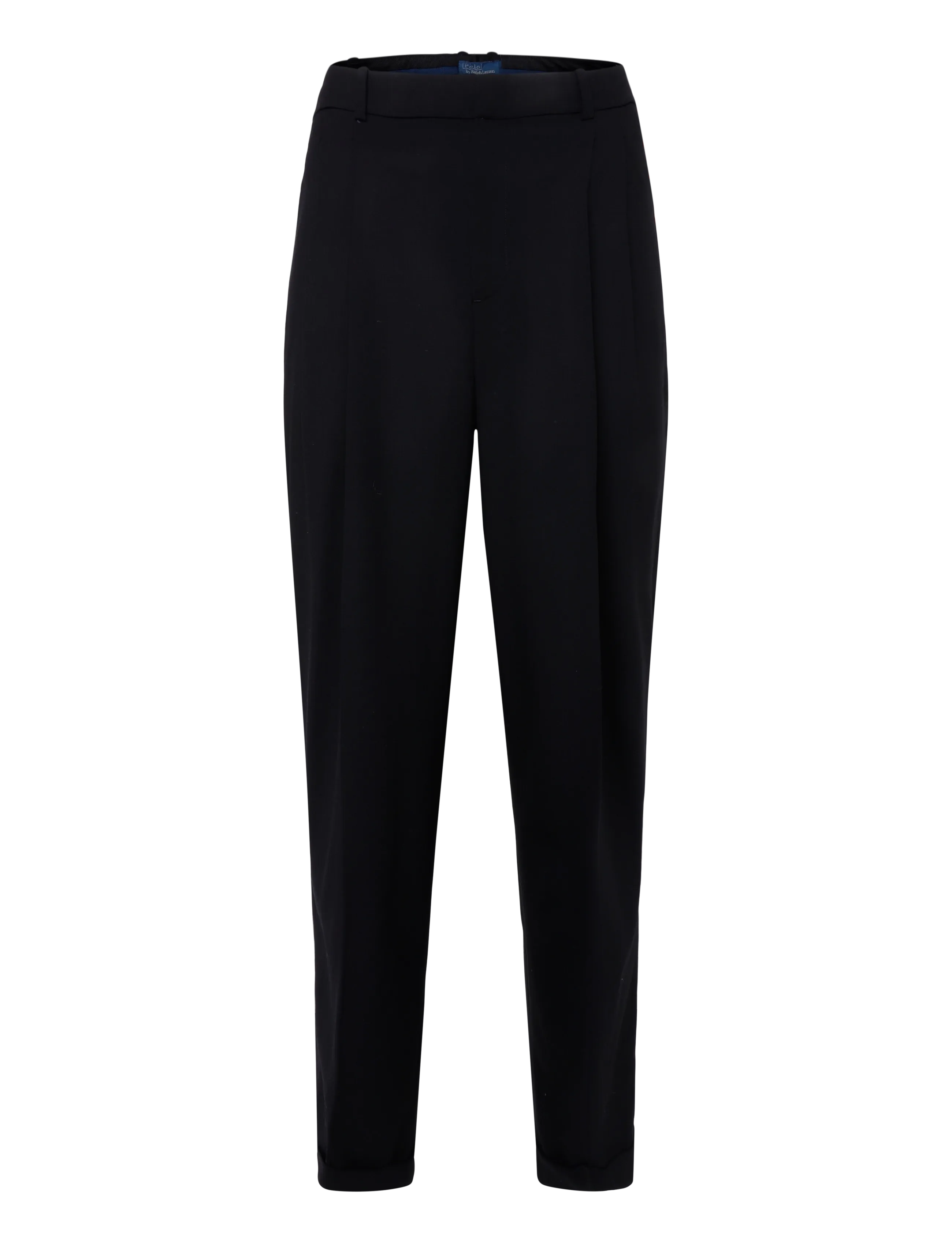 Polo Ralph Lauren - Bacall Wool-Blend Faille Pant - vida byxor - polo black - 1