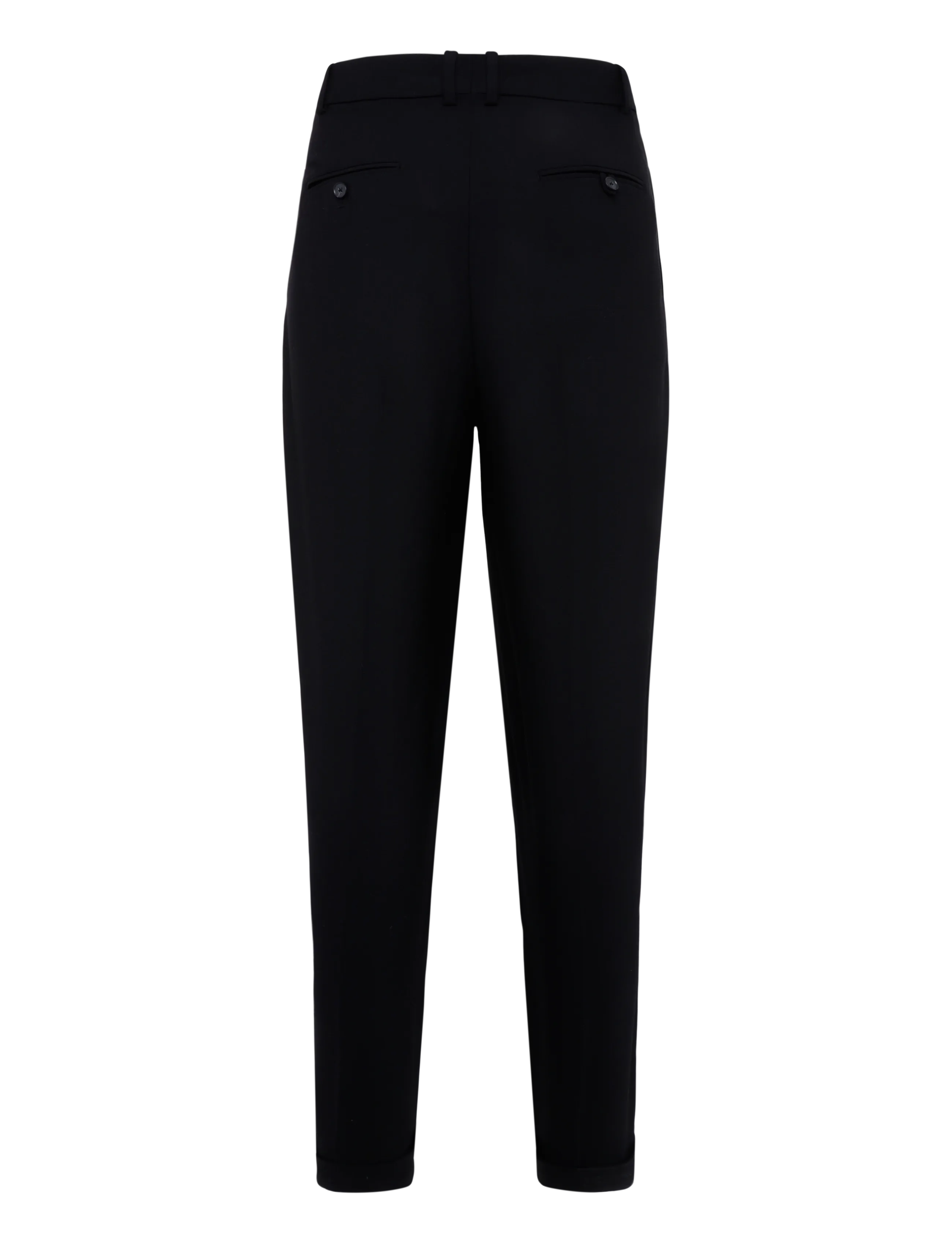 Polo Ralph Lauren - Bacall Wool-Blend Faille Pant - vida byxor - polo black - 2