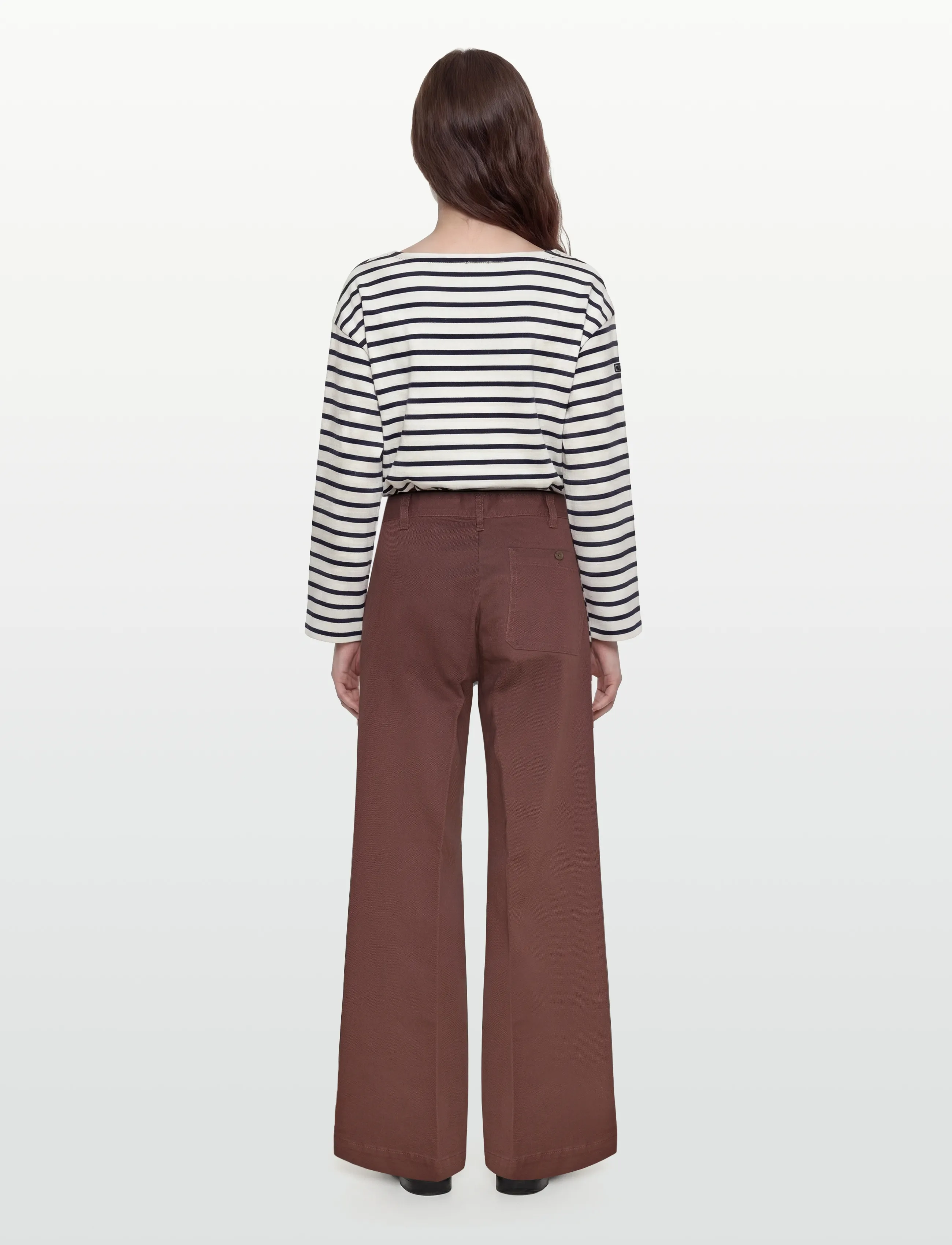 Polo Ralph Lauren - CTN TWILL-WVN-PANTS - wide leg trousers - brown - 4