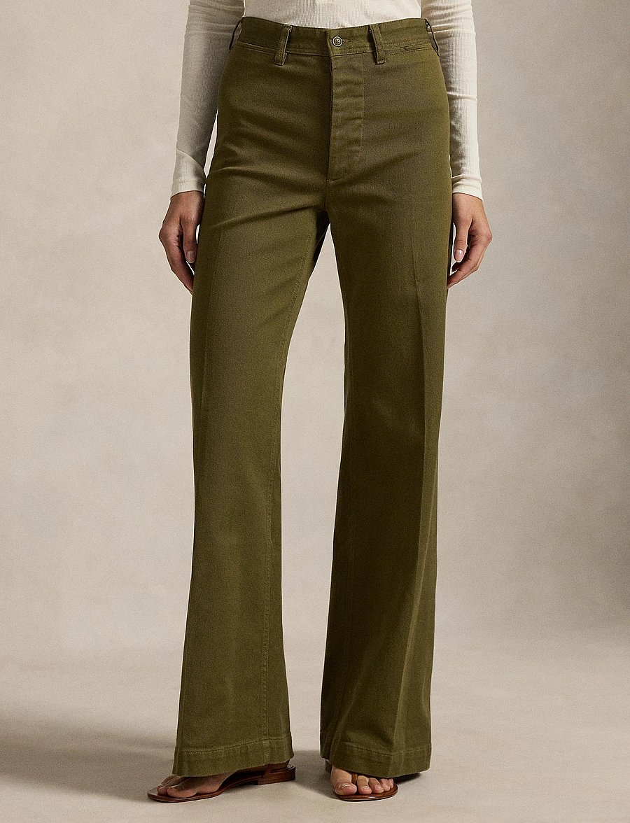 Polo Ralph Lauren - CTN TWILL-WVN-PANTS - vida byxor - olive - 0