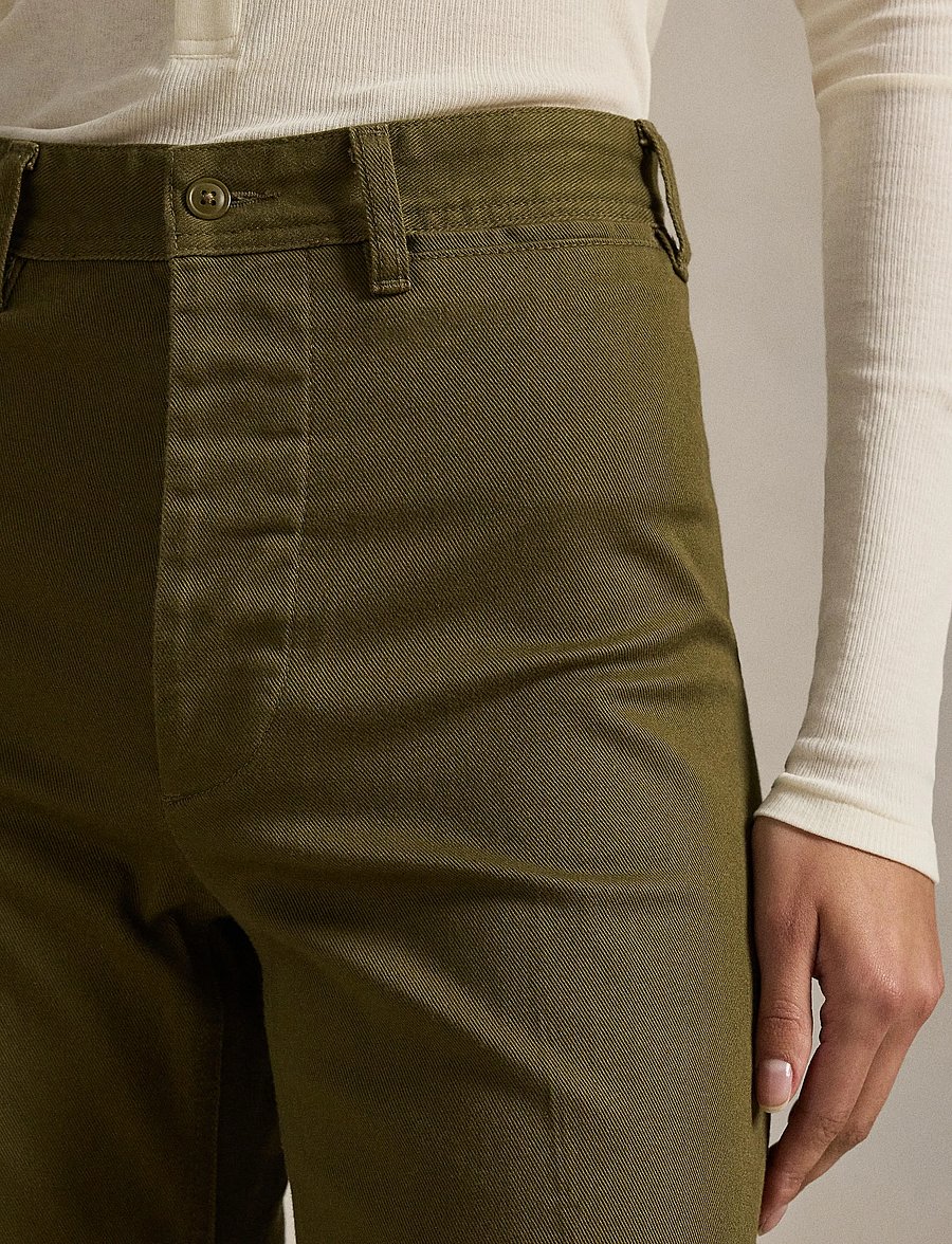 Polo Ralph Lauren - CTN TWILL-WVN-PANTS - vida byxor - olive - 4