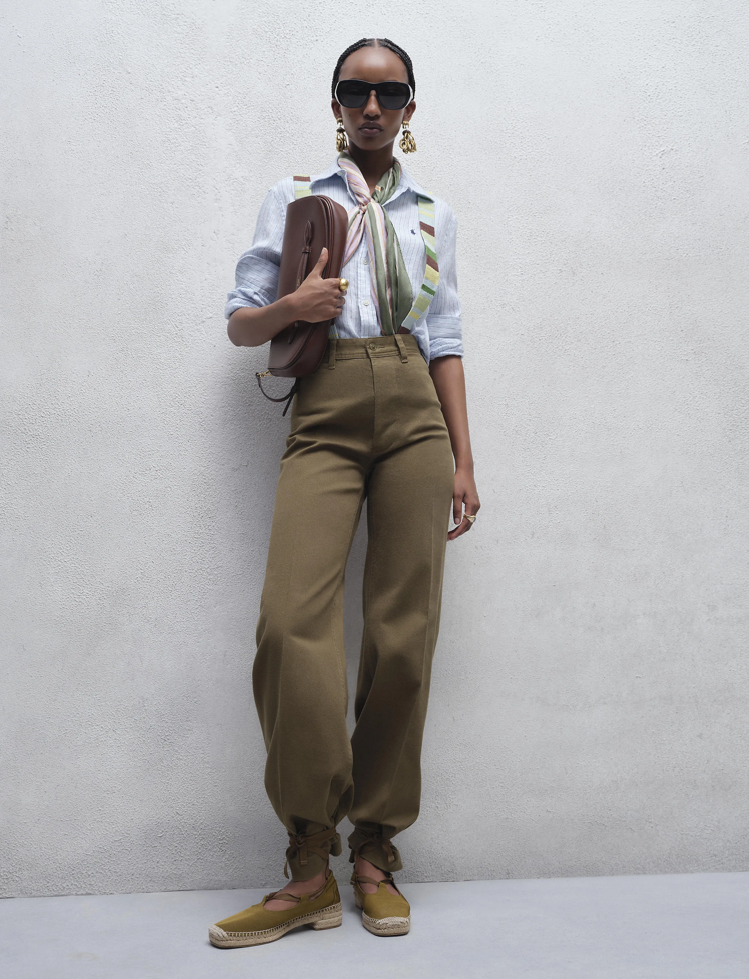 Polo Ralph Lauren - CTN TWILL-WVN-PANTS - pantalons larges - olive - 5