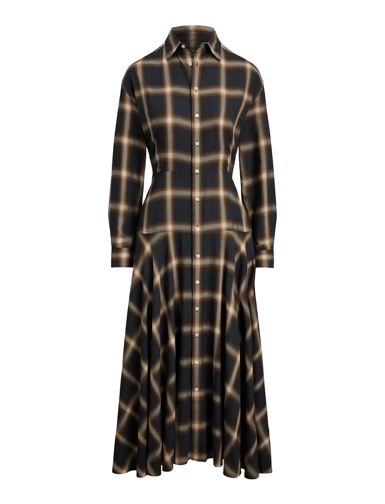 Polo Ralph Lauren | Plaid Twill Paneled Shirtdress | 32