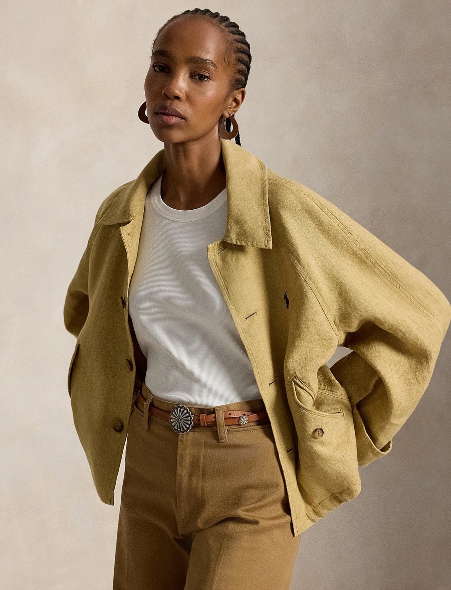 Polo Ralph Lauren - LINEN PW-WVN-JACKET - lette jakker - classic camel - 3