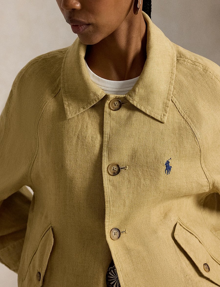 Polo Ralph Lauren - LINEN PW-WVN-JACKET - lette jakker - classic camel - 4