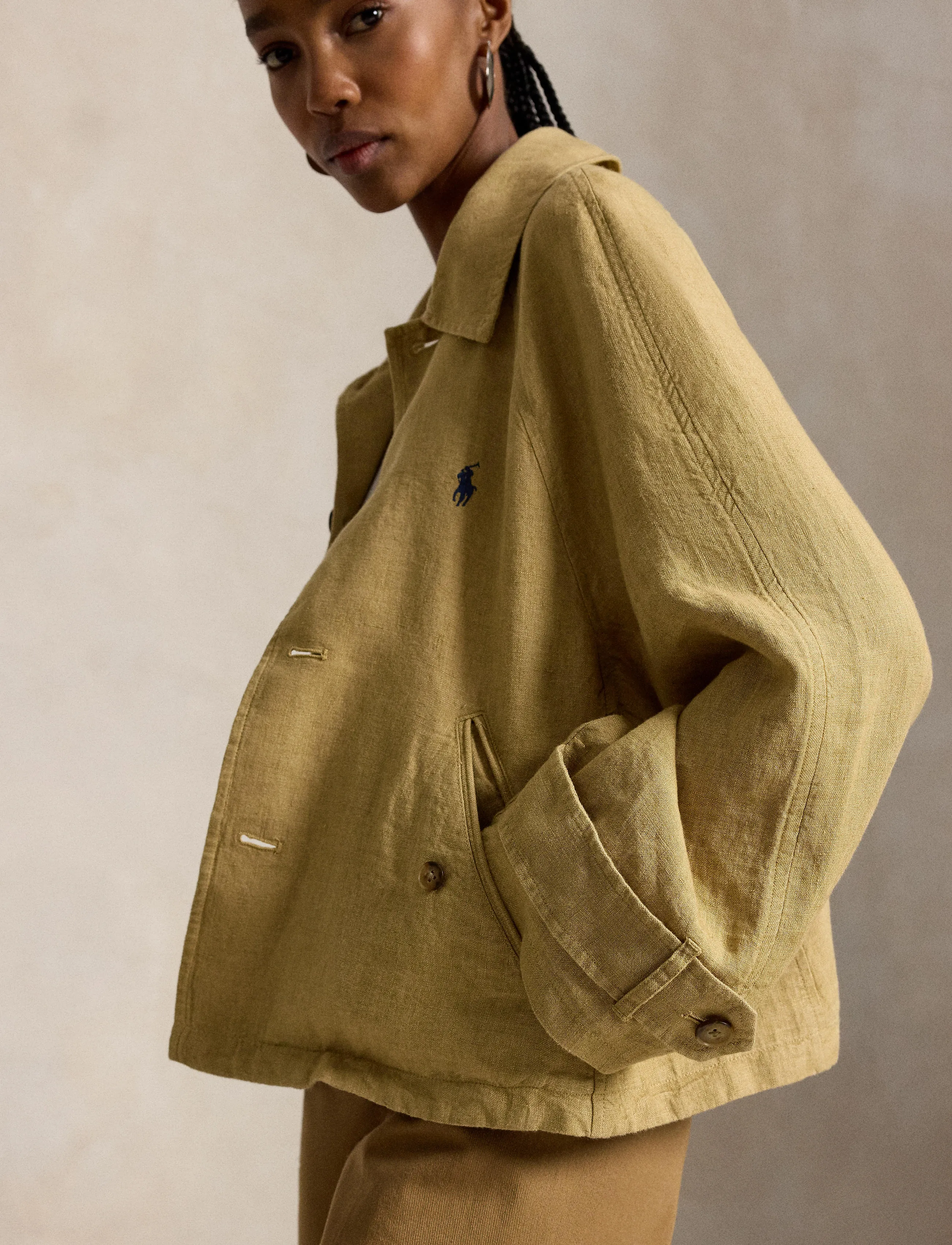 Polo Ralph Lauren Linen Pw-Wvn-Jacket kavajer & blazers dam – bild 5