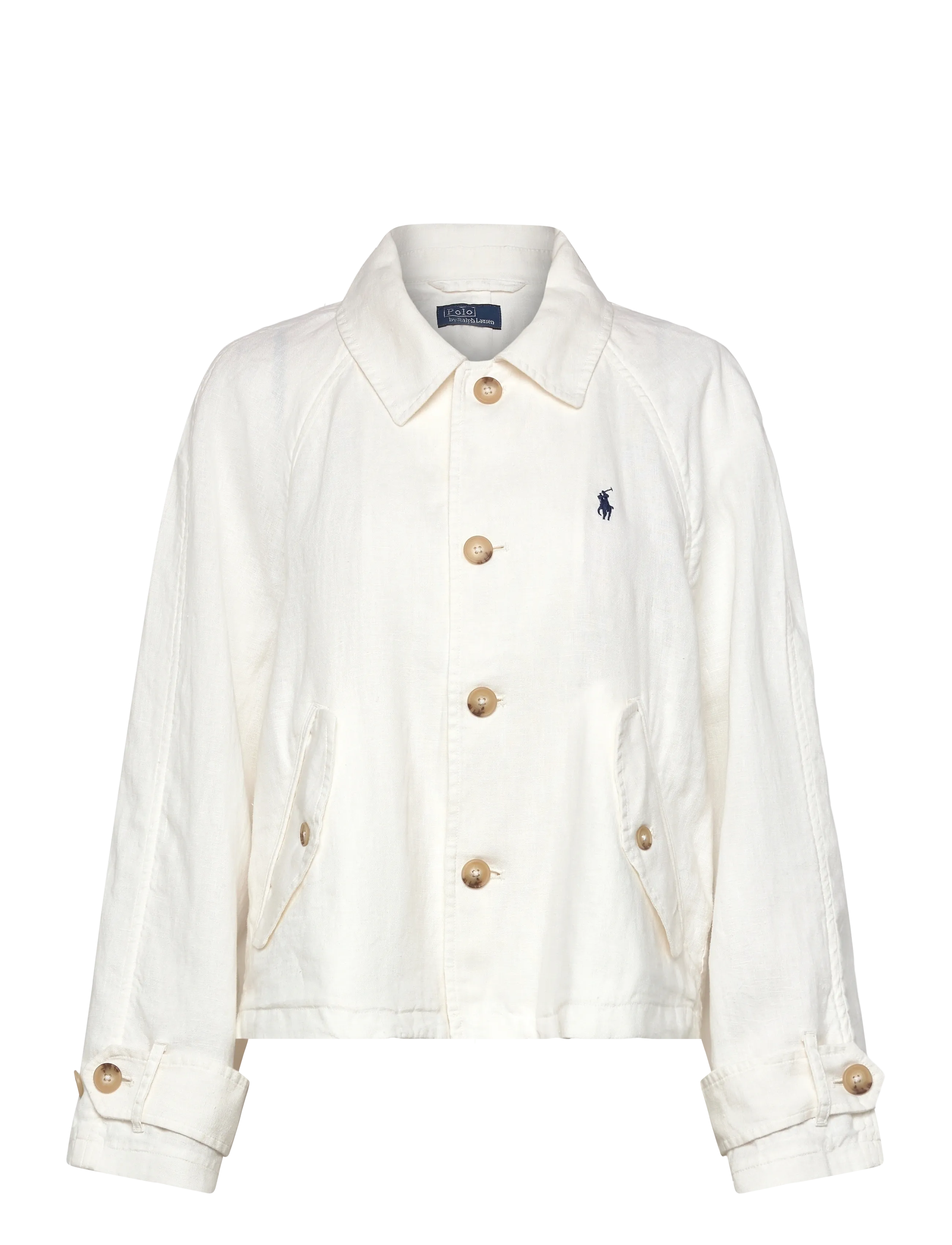 POLO RALPH LAUREN Linen Pw-Wvn-Jacke Cream - M - Damen