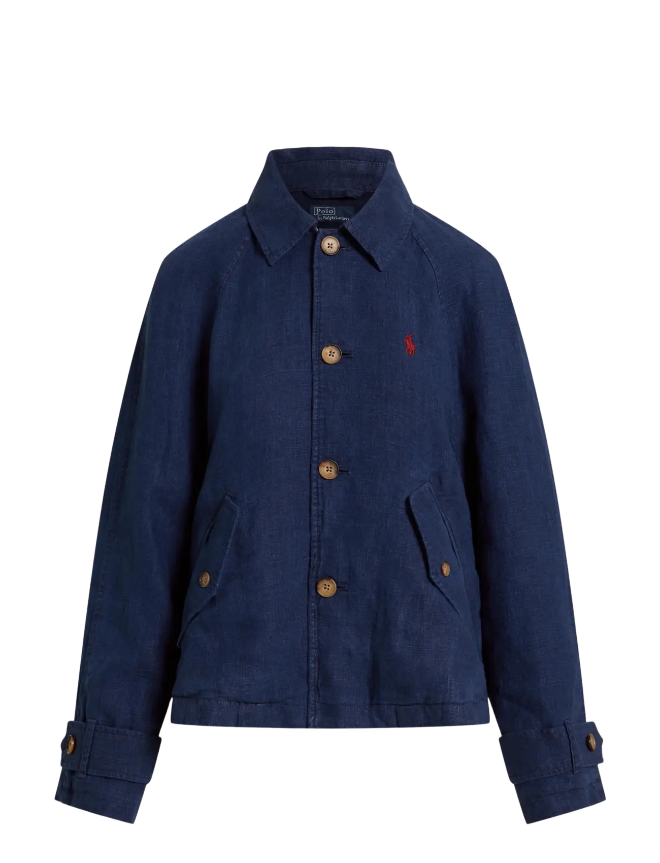 Polo Ralph Lauren Linen Pw-Wvn-Jacket, Kvinder, Hørjakke, Navy, Str: XL