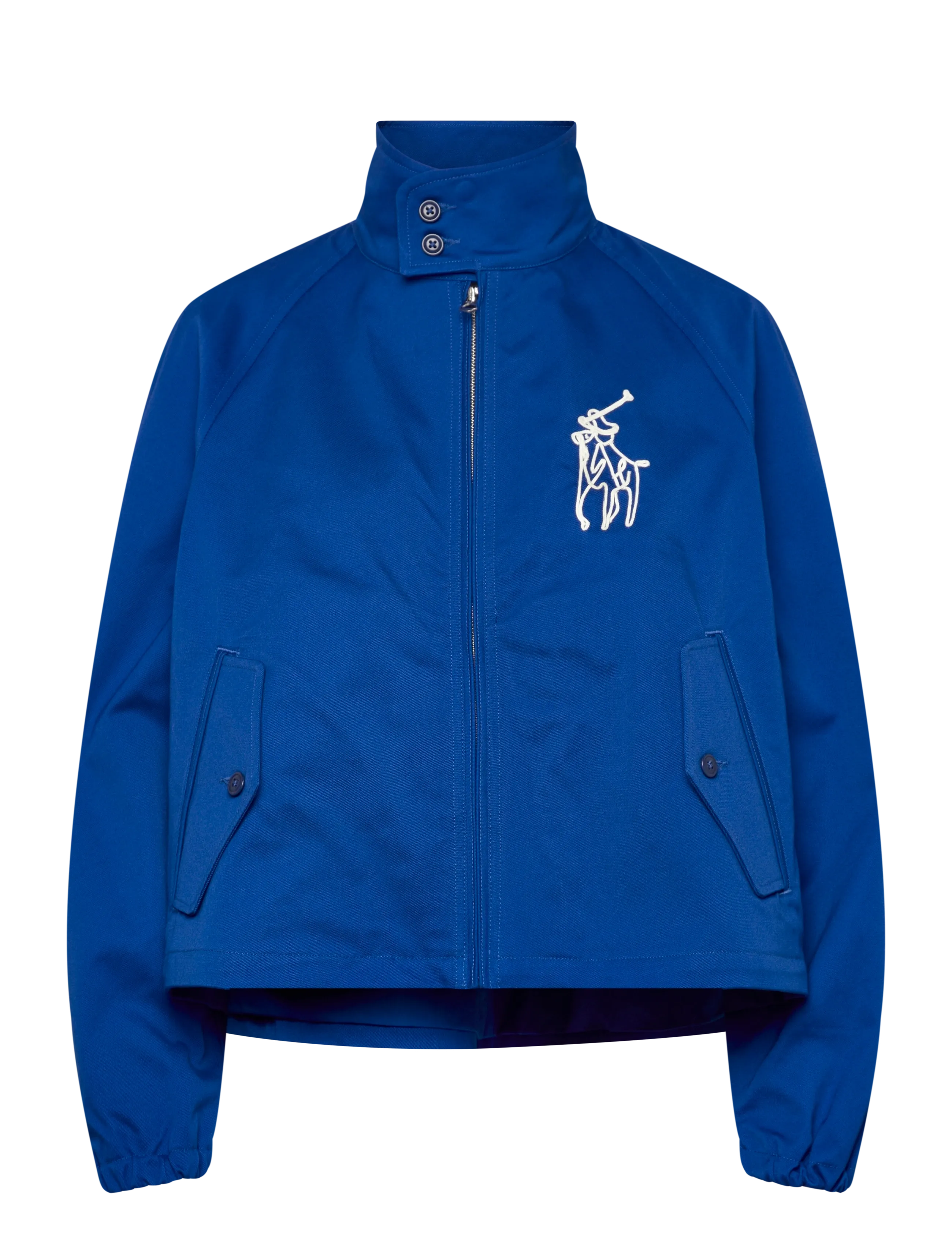 Polo Ralph Lauren Embroidered Cotton Twill Jacket - Polo Ralph Lauren - HERITAGE BLUE / blue