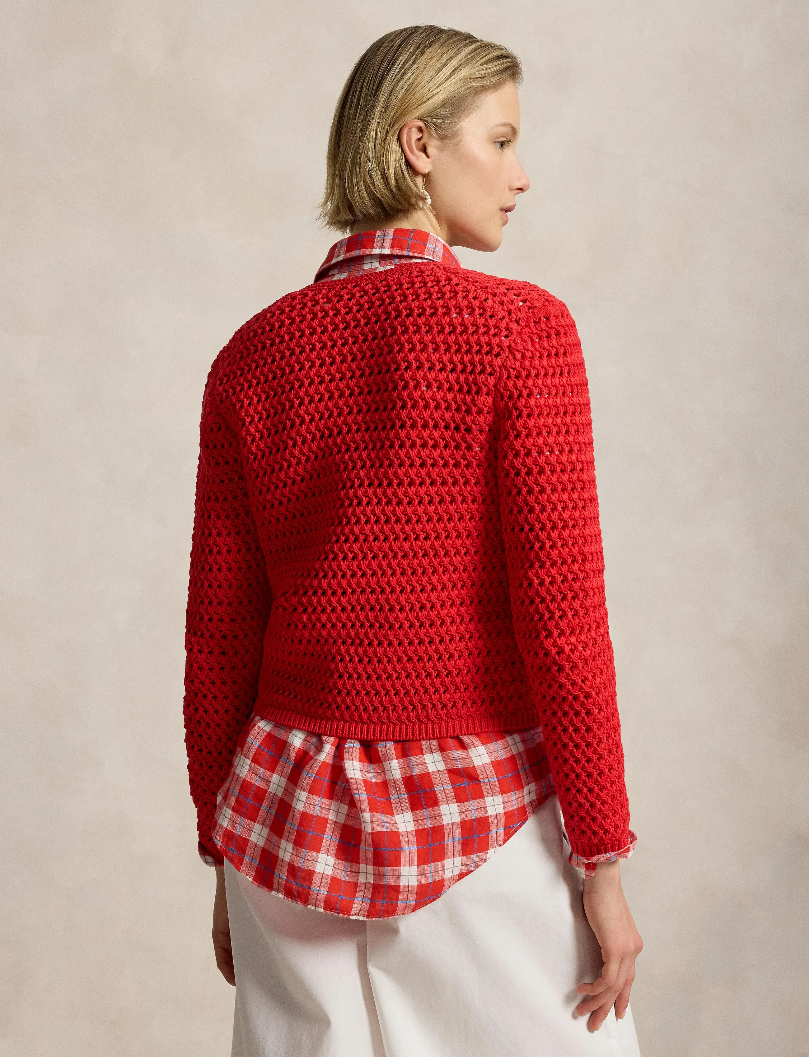 Polo Ralph Lauren - COTTON-SWEATER-CARDIGAN - cardigans - petal rose - 3
