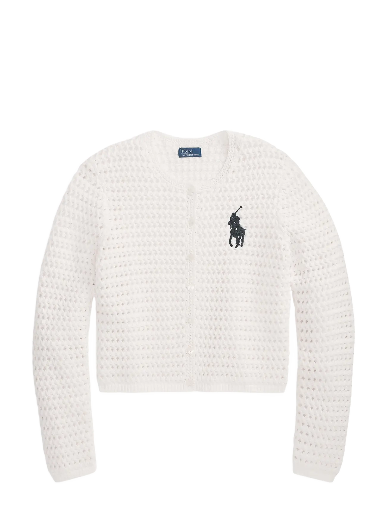 Polo Ralph Lauren COTTON-SWEATER-CARDIGAN - Officewear - WHITE / white