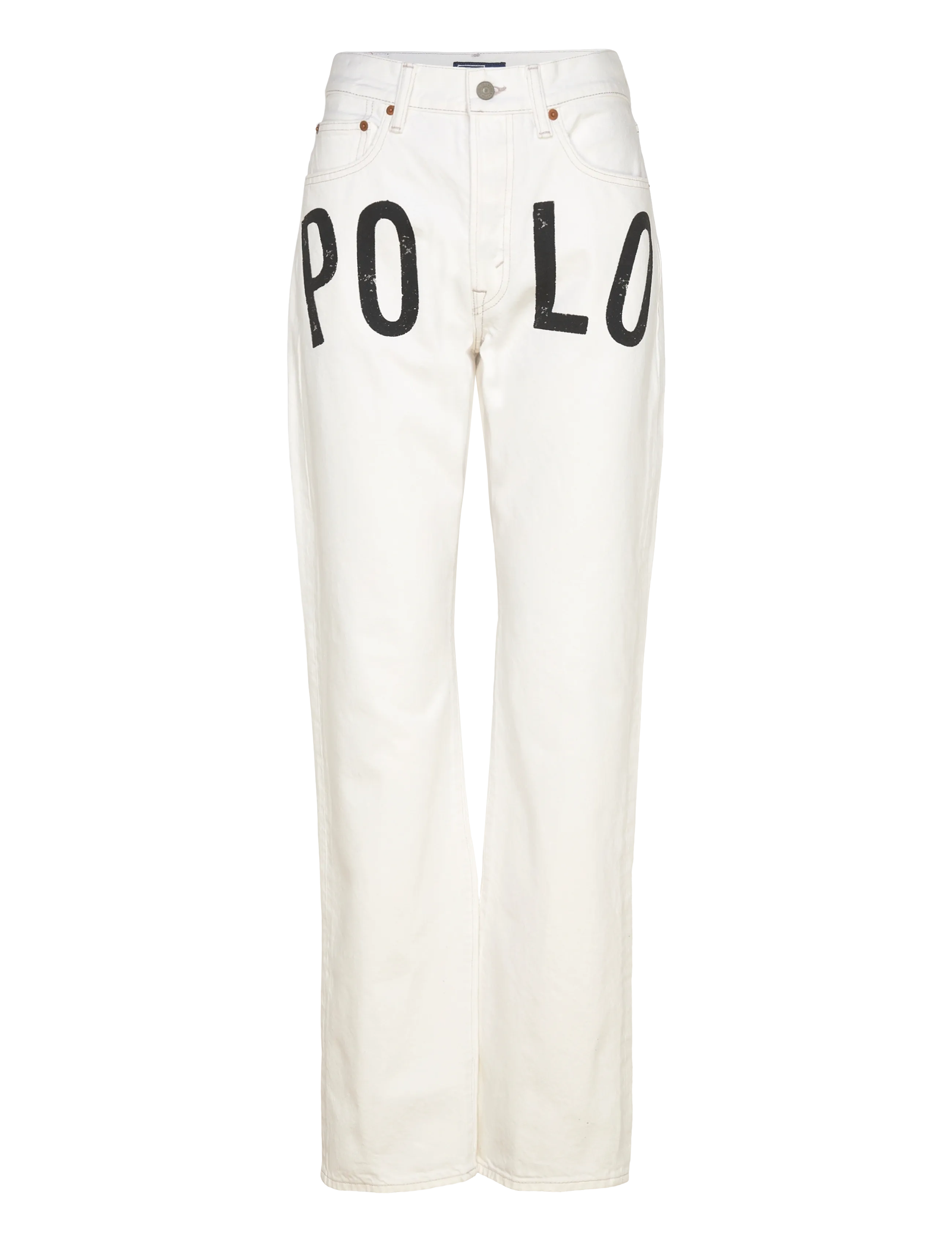Polo Ralph Lauren 3X1 RIGID DENIM-WVN-PANTS - Vêtements - LAUREA WASH / white