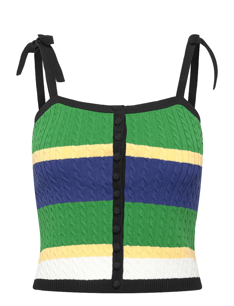 Polo Ralph Lauren - COTTON-SWEATER-TANK TOP - Ärmellose tops - polo black multi - 1