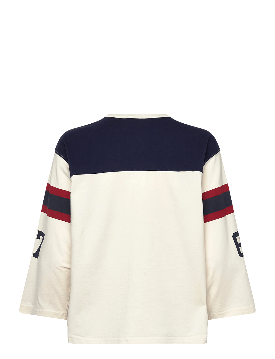 Polo Ralph Lauren - 20/1S EVEN JSY-KNT-T-SHIRT - langärmlige tops - warm white/newpor - 2
