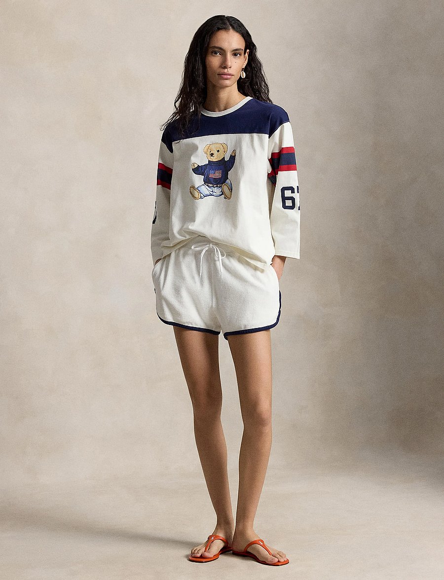 Polo Ralph Lauren - 20/1S EVEN JSY-KNT-T-SHIRT - langärmlige tops - warm white/newpor - 0