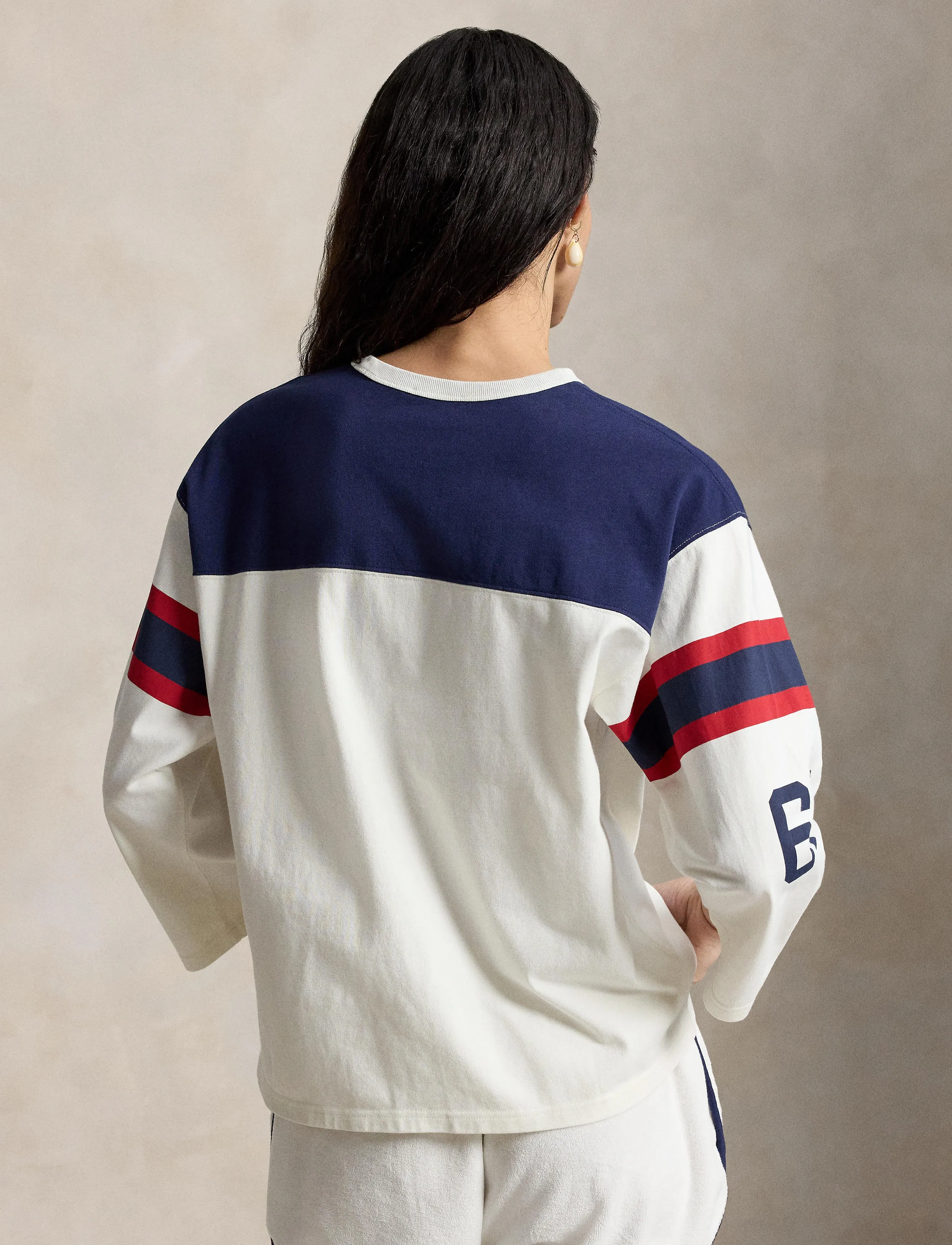 Polo Ralph Lauren - 20/1S EVEN JSY-KNT-T-SHIRT - långärmade toppar - warm white/newpor - 5