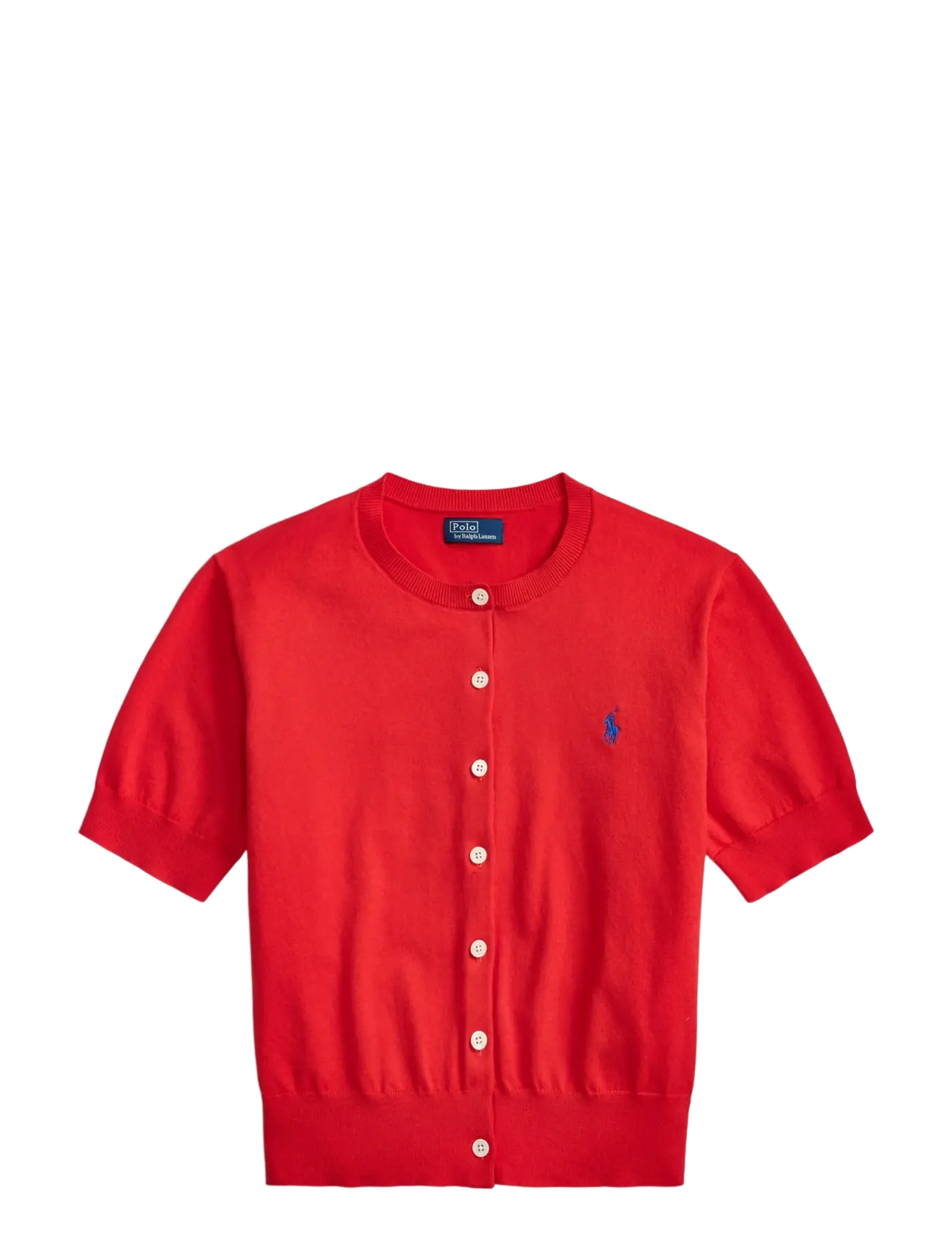 Polo Ralph Lauren 2/50 PIMA COTTON-SWEATER-CARDIGAN - Polo Ralph Lauren - PETAL ROSE / red