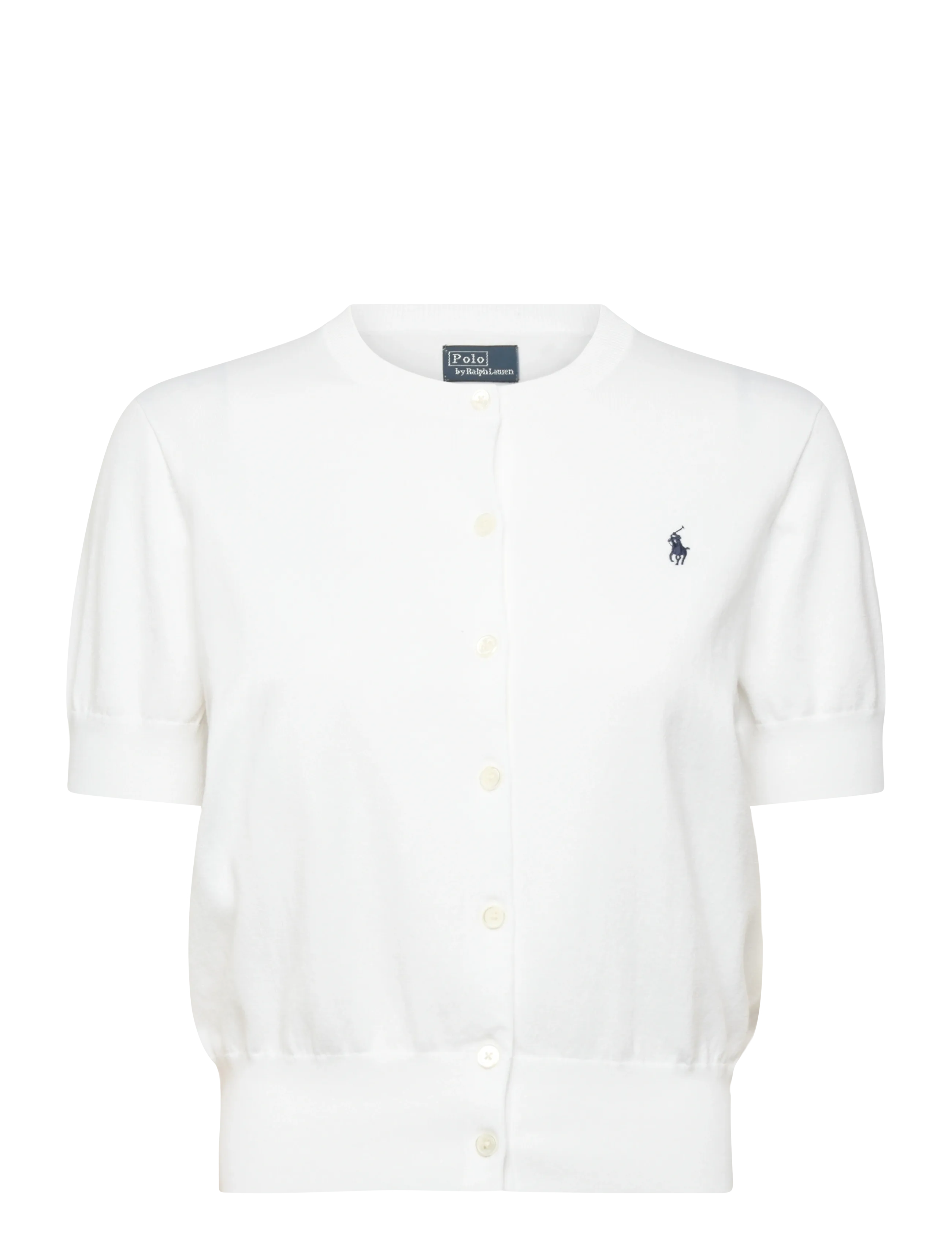 Polo Ralph Lauren 2/50 PIMA COTTON-SWEATER-CARDIGAN - Tilbud - WHITE / white