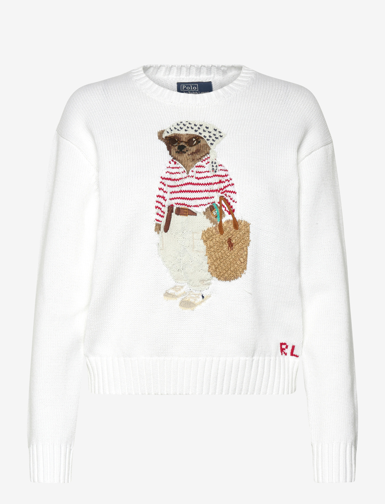 Polo Ralph Lauren - COTTON BEAR-SWEATER-PULLOVER - truien - white multi - 1