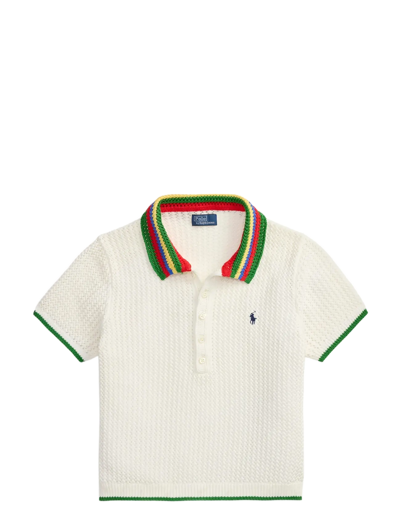 Polo Ralph Lauren 1/24 COTTON BLEND-SWEATER-POLO - Polo Ralph Lauren - WHITE MULTI / white