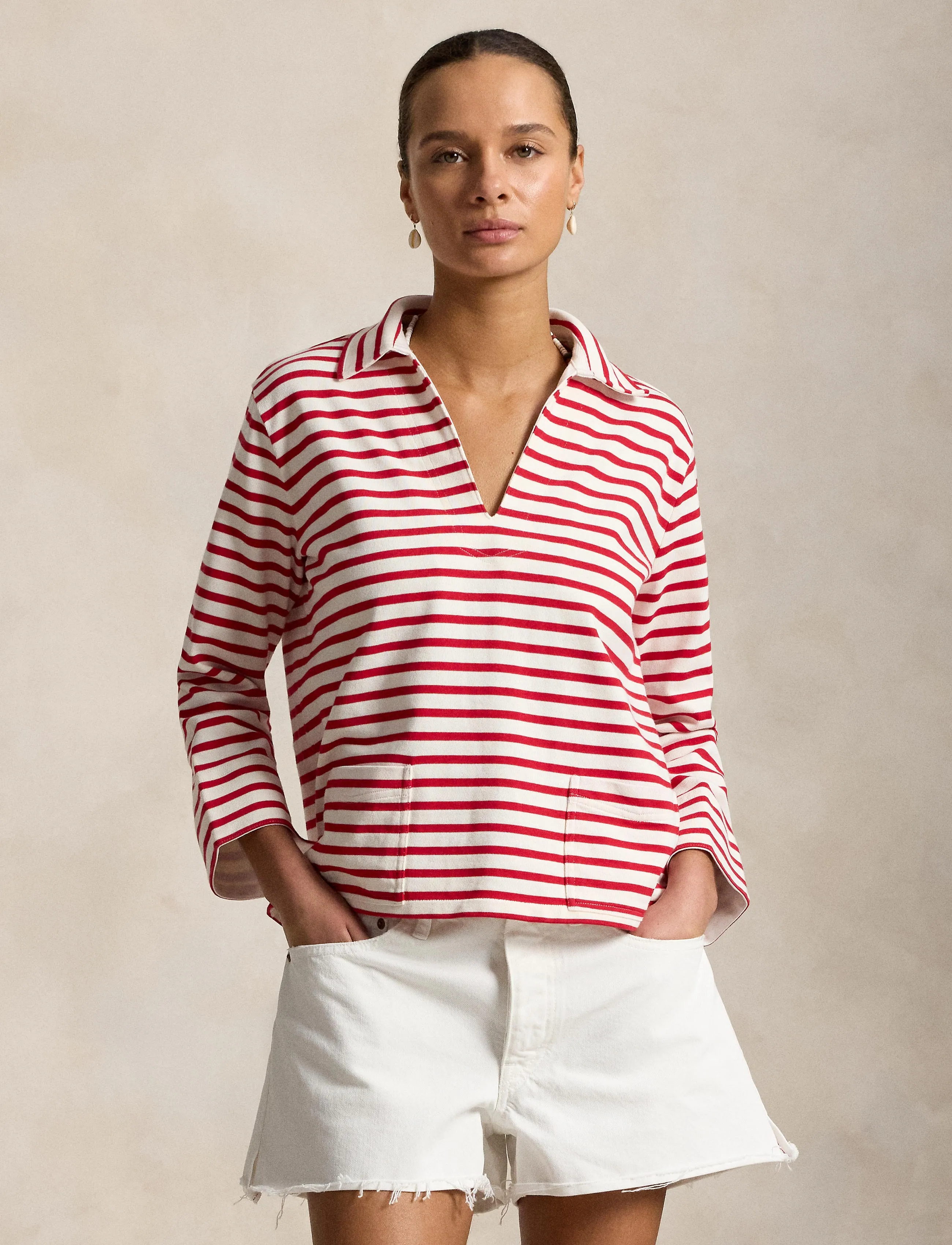 Polo Ralph Lauren - BOATING JERSEY-KNT-PULLOVER - sweaters - rl2000 red/deckwa - 3