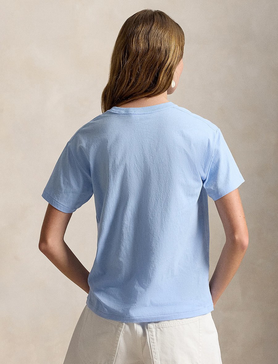 Polo Ralph Lauren - 40/1 VNTG CTN JSY-KNT-T-SHIRT - t-shirts - baby blue - 3