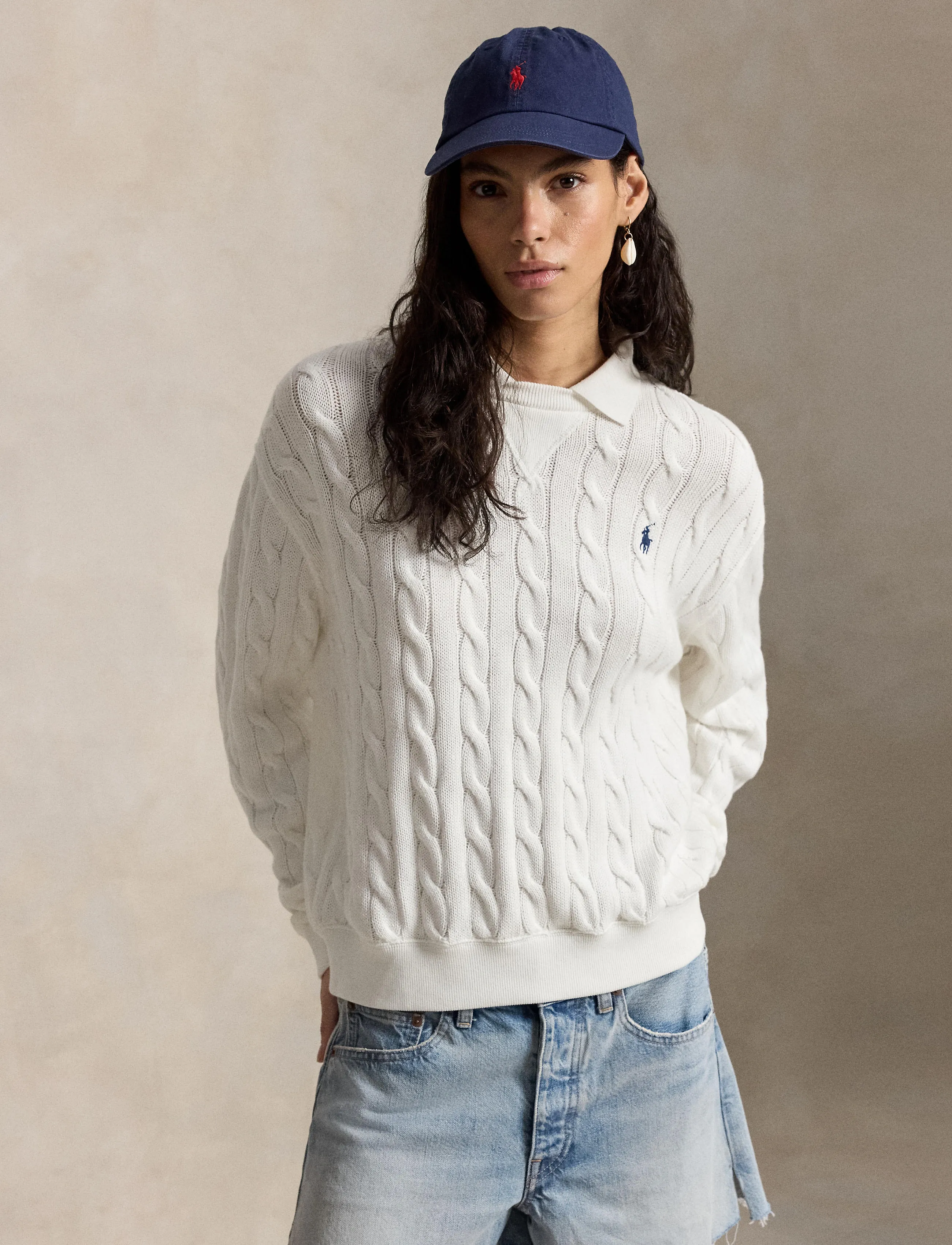 Polo Ralph Lauren - 2/20 COTTON-KNT-POLO - tröjor - white - 5