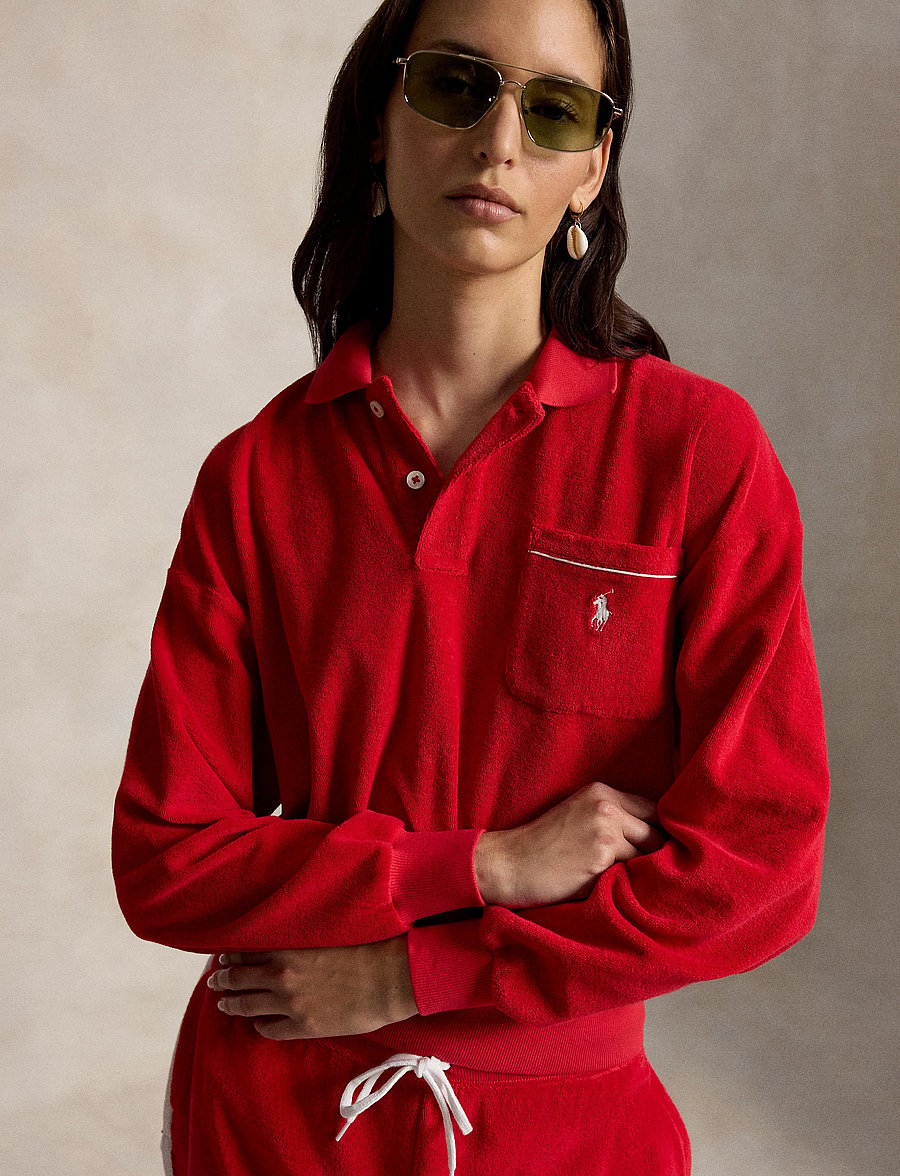 Polo Ralph Lauren - LT WT COTTON TERRY-KNT-POLO - polo marškinėliai - cruise red - 4
